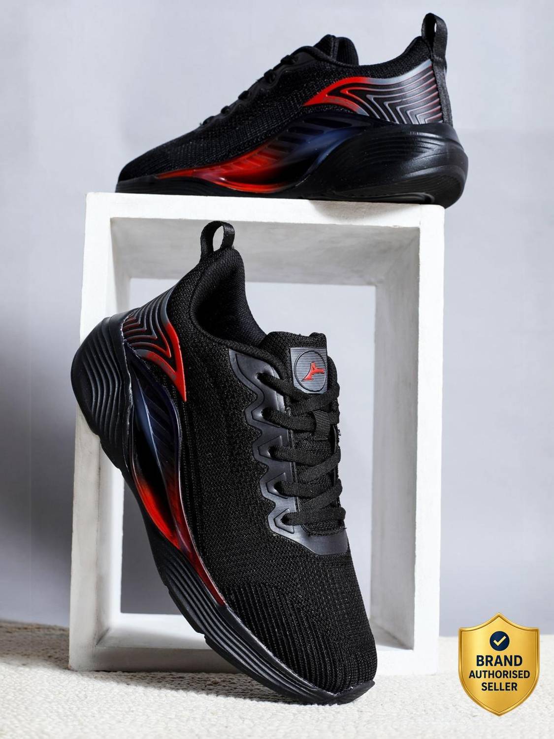 Abros RORY Black Running Shoes For Men - Image 1