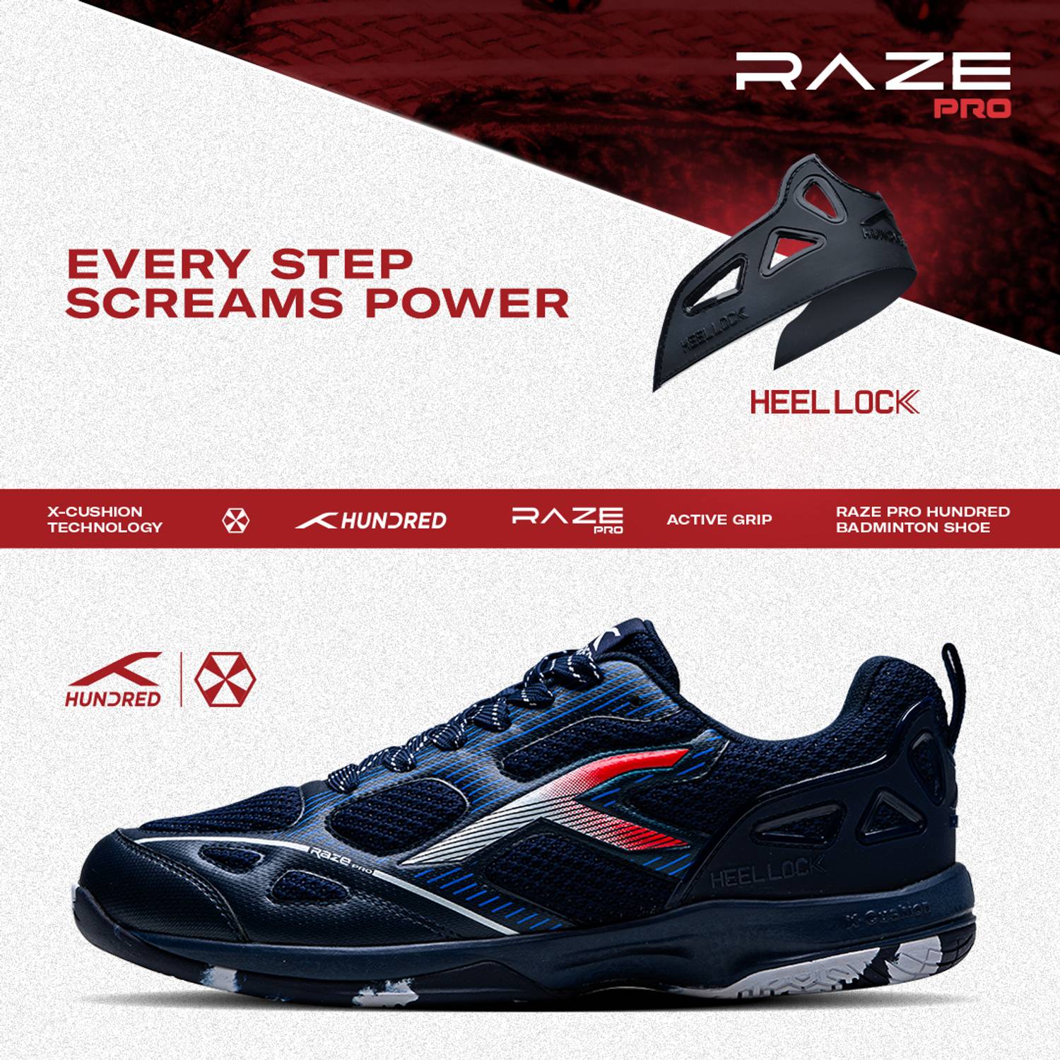 Hundred Raze Pro Badminton Shoes For Unisex - Buy Hundred Raze Pro