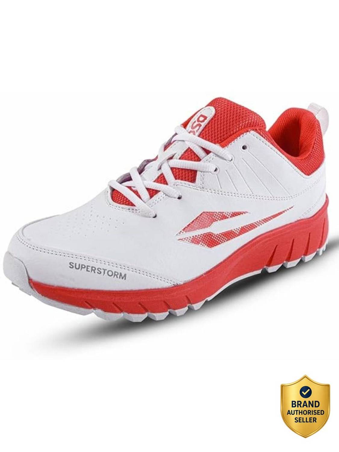DSC Superstorm Cricket Shoes with Rubber Studs, Blue/White Cricket