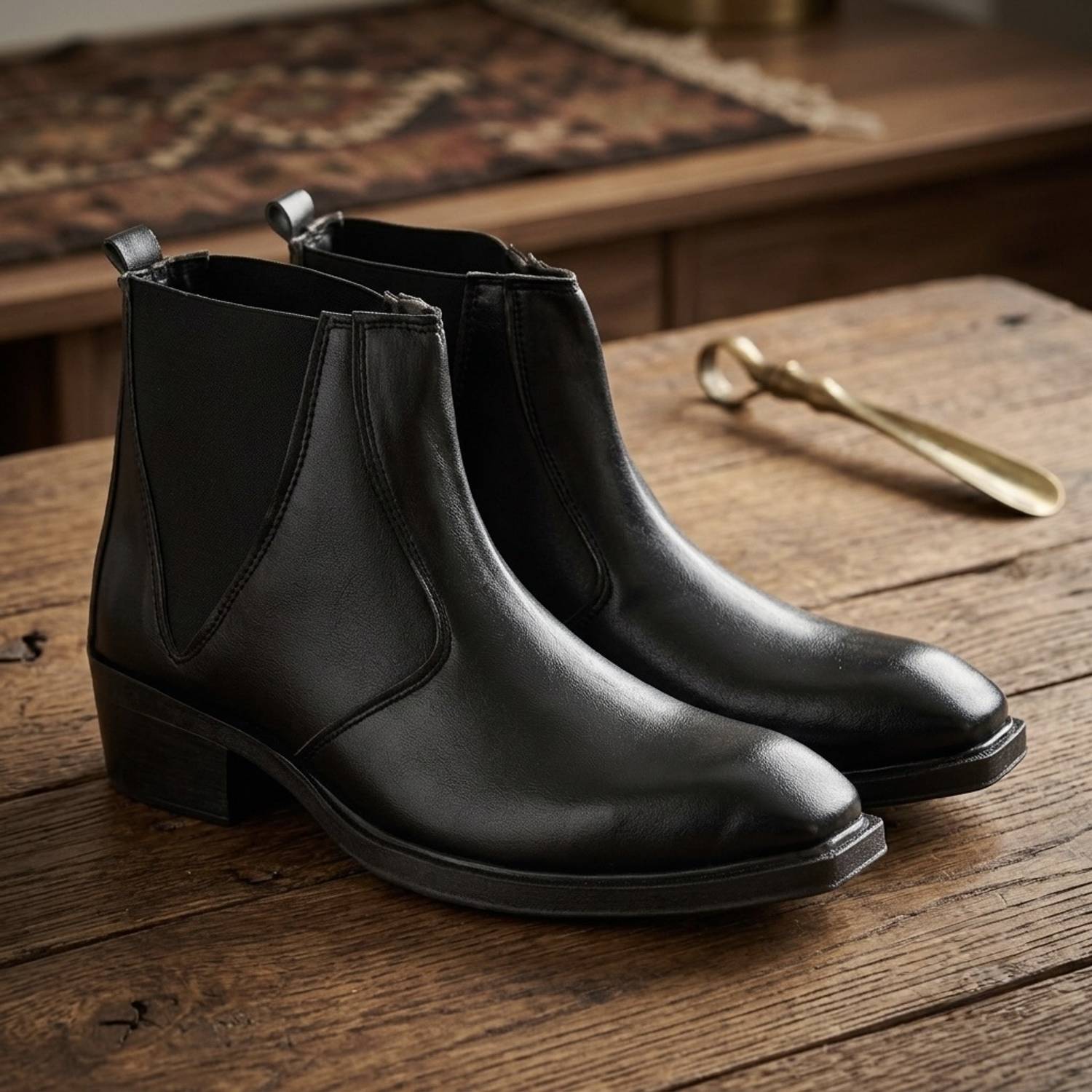 TYVONN Stylish Formal Boots For Men Black - Image 4