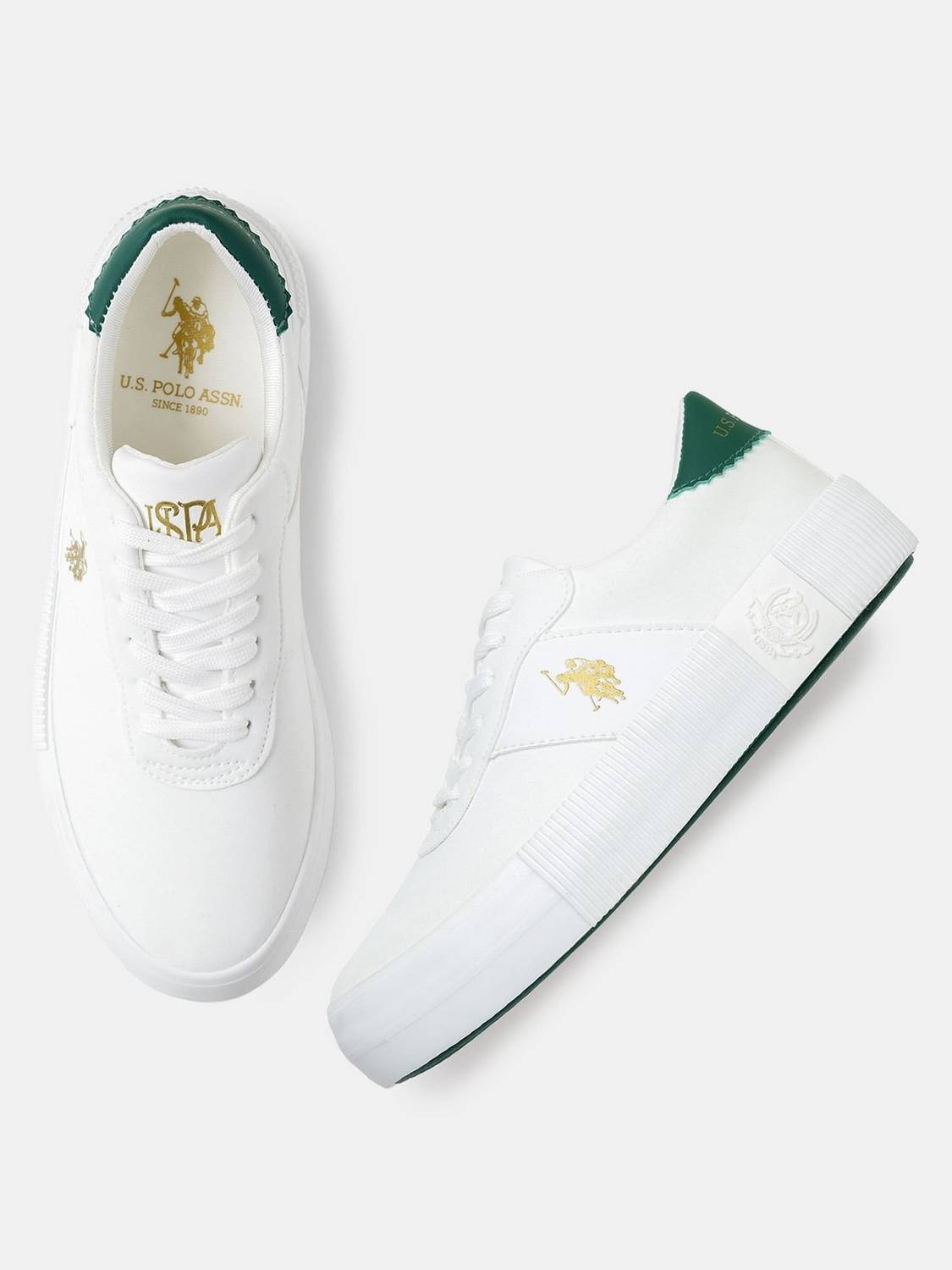 U.S. POLO ASSN. CORDELA 3.0 Chunky Shoe Sneakers For Women White - Image 3