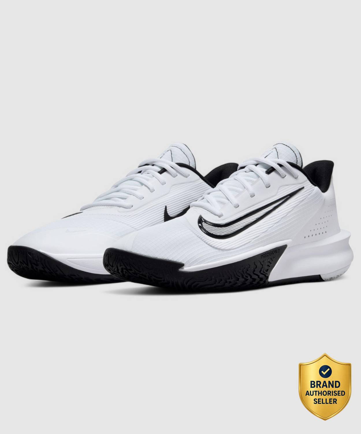 Nike Precision VII Basketball Shoes For Men, White - Image 1