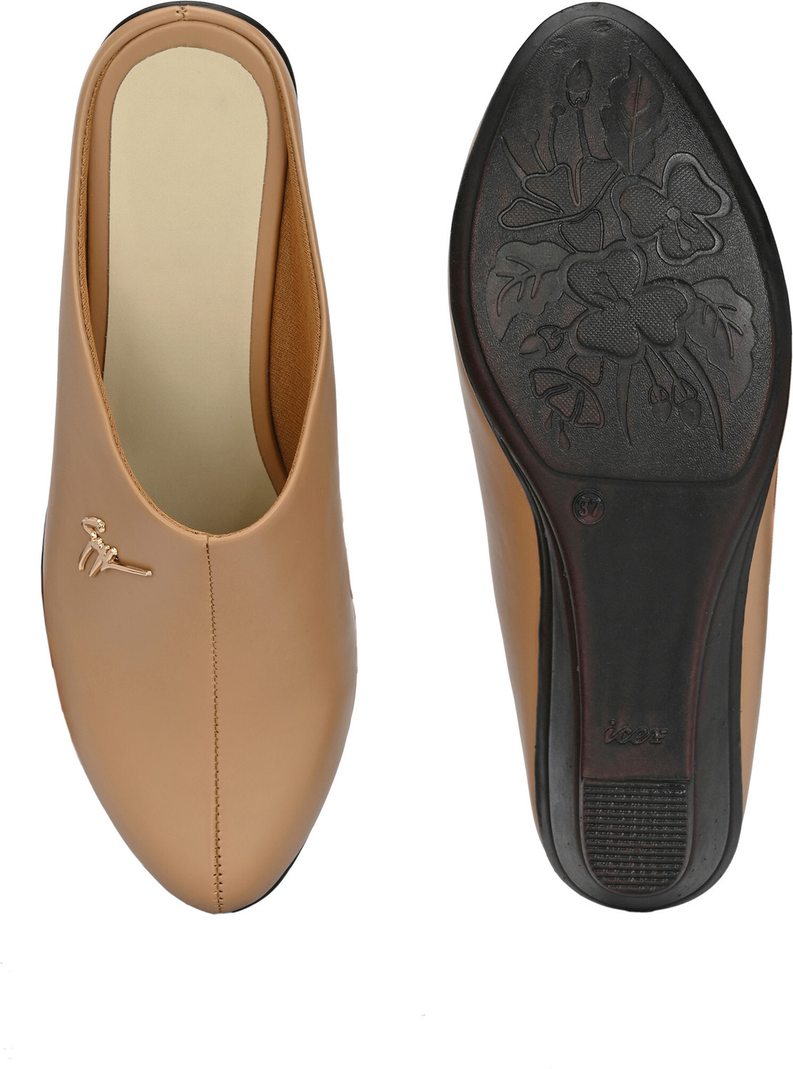 Image of FOOTLOOSE Flats Comfortable Slip On Backless Pointed Toe Mules Casuals For Women