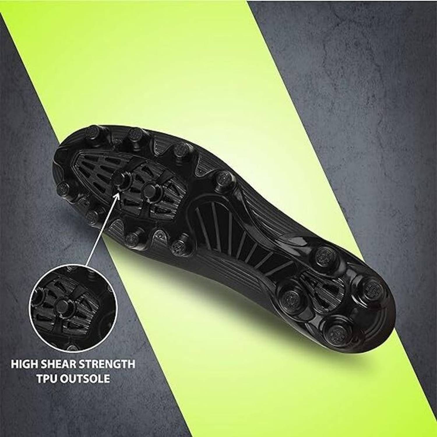 NIVIA AIR STRIKE Football Shoes For Men Black - Image 5