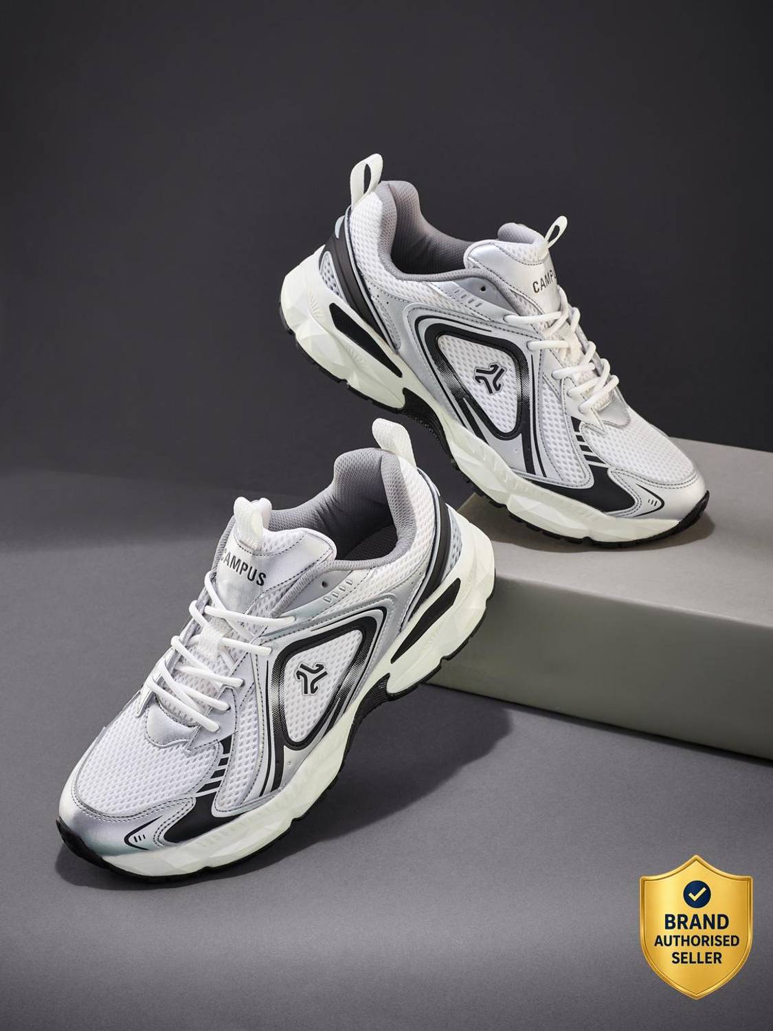 CAMPUS ENCORE Men's White Sneakers