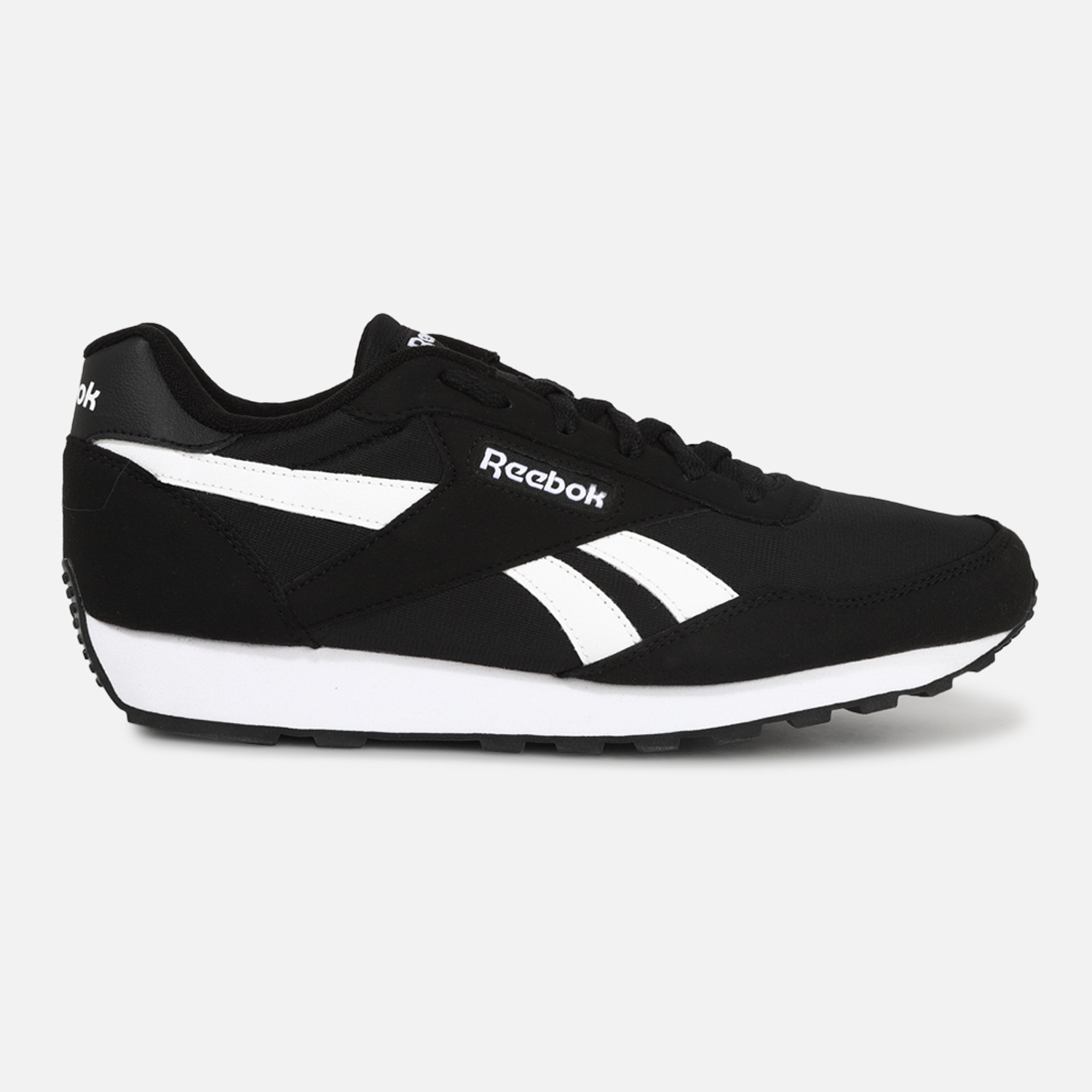 Image of REEBOK REEBOK REWIND RUN CBLACK WHITE CBLACK Running Shoes For Men