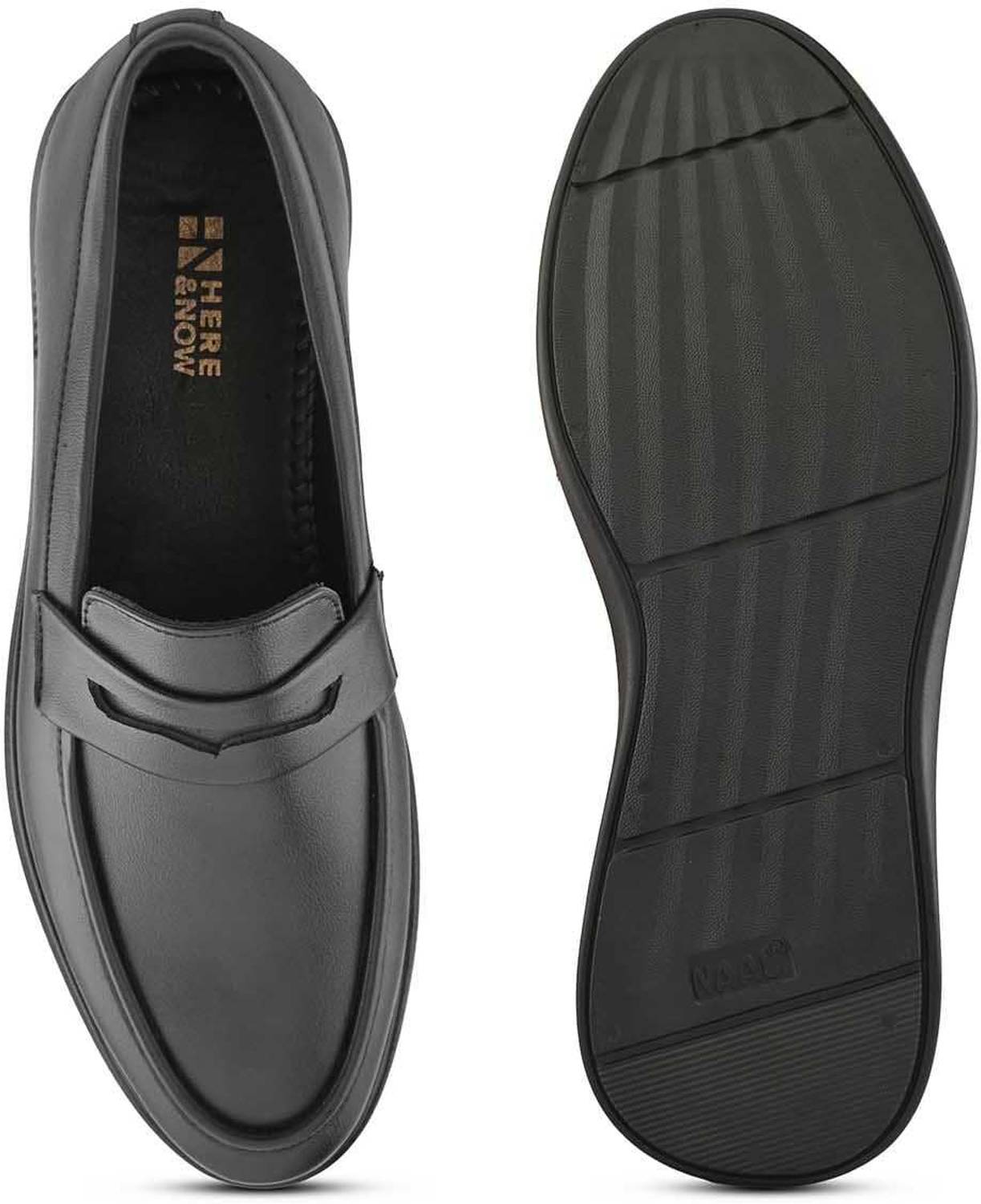 HERE&NOW Black Penny Formal Shoes - Image 2