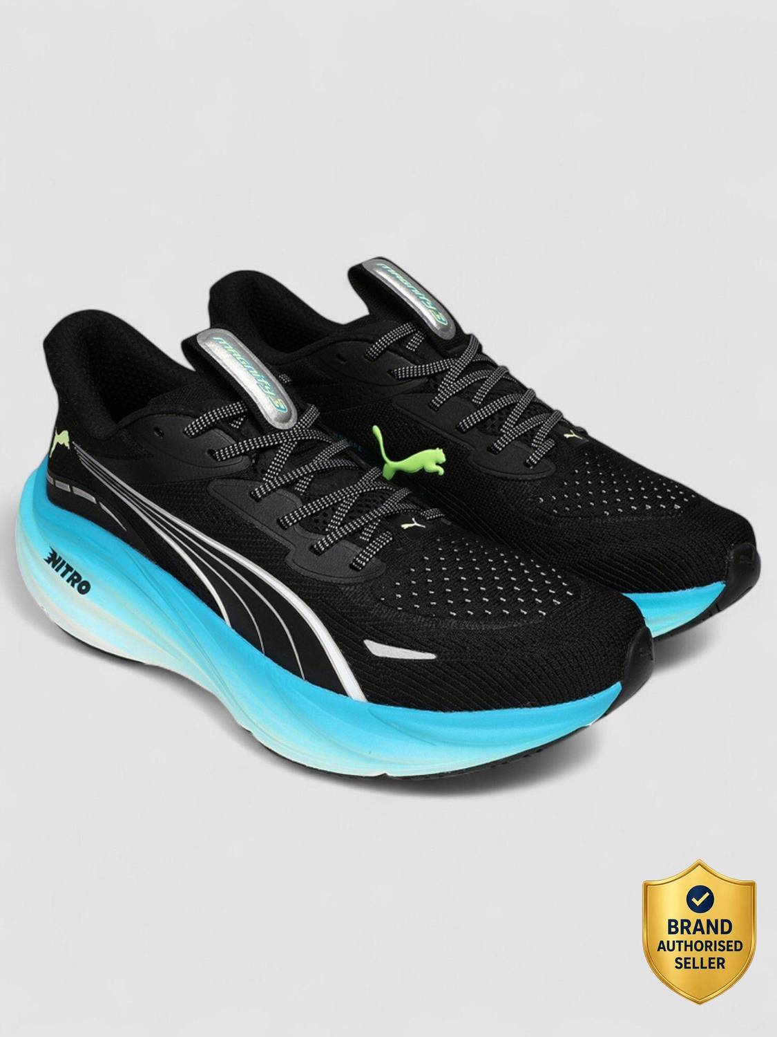 PUMA Magnify NITRO 3 Running Shoes for Men, Black