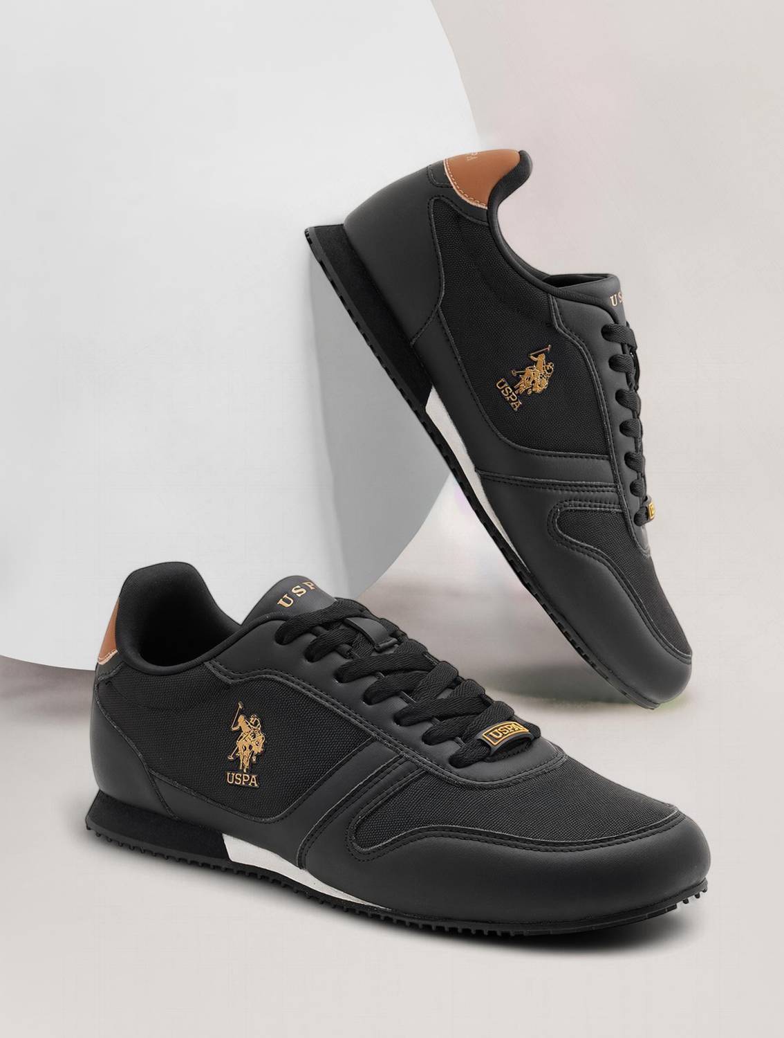 U.S. POLO ASSN. CLANE 2.0 Men's Black Sneakers - Image 1