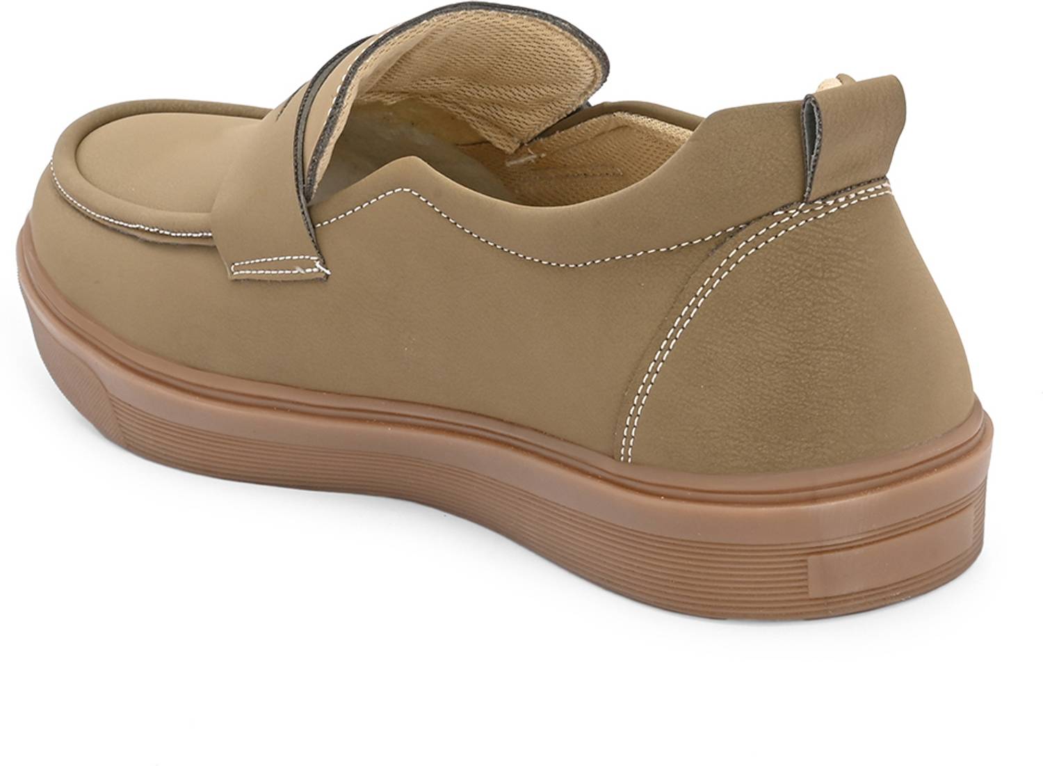 MACTREE Men Beige Loafers - Image 5