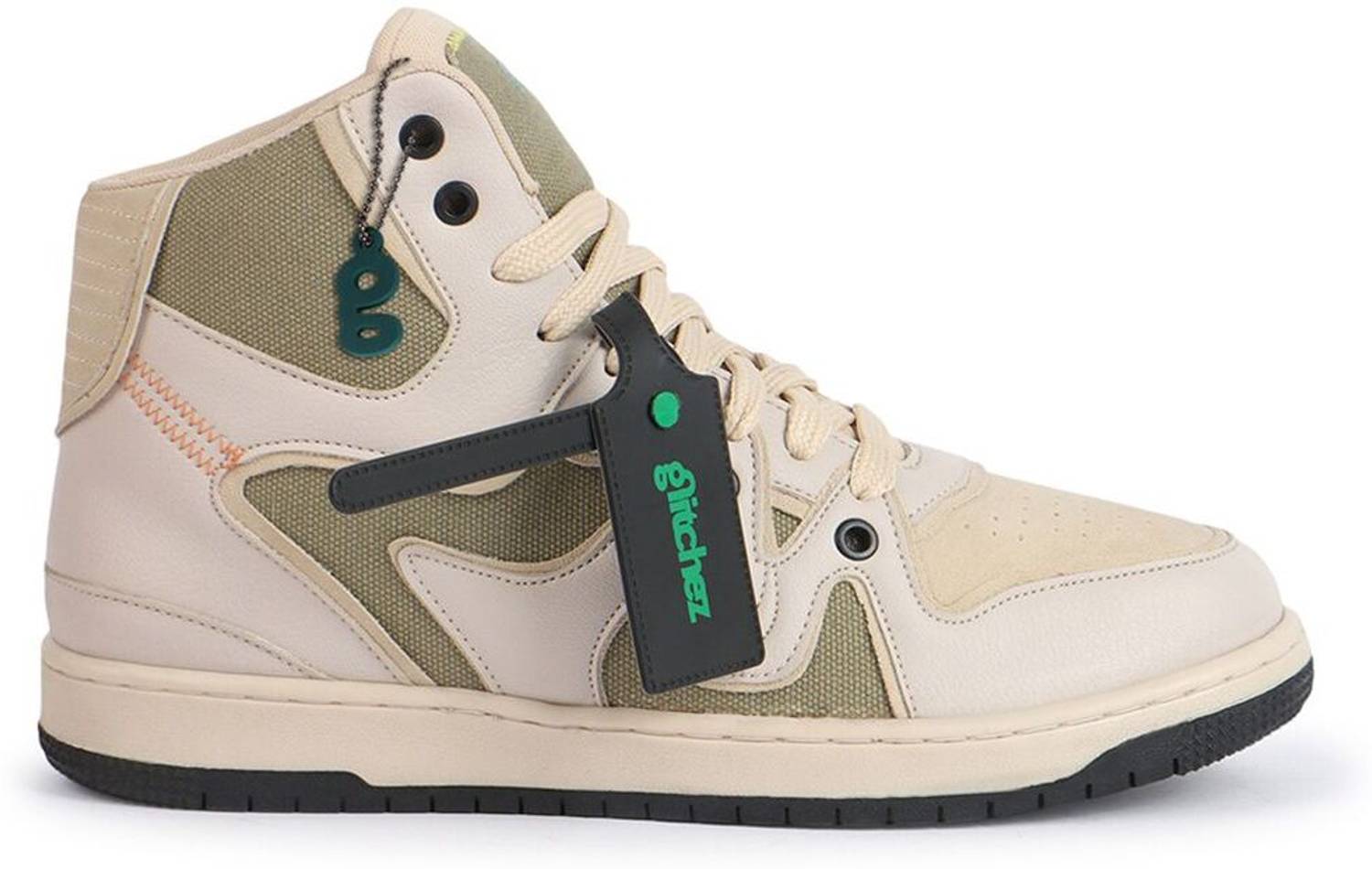 Glitchez Men's Beige Sneakers - Image 5