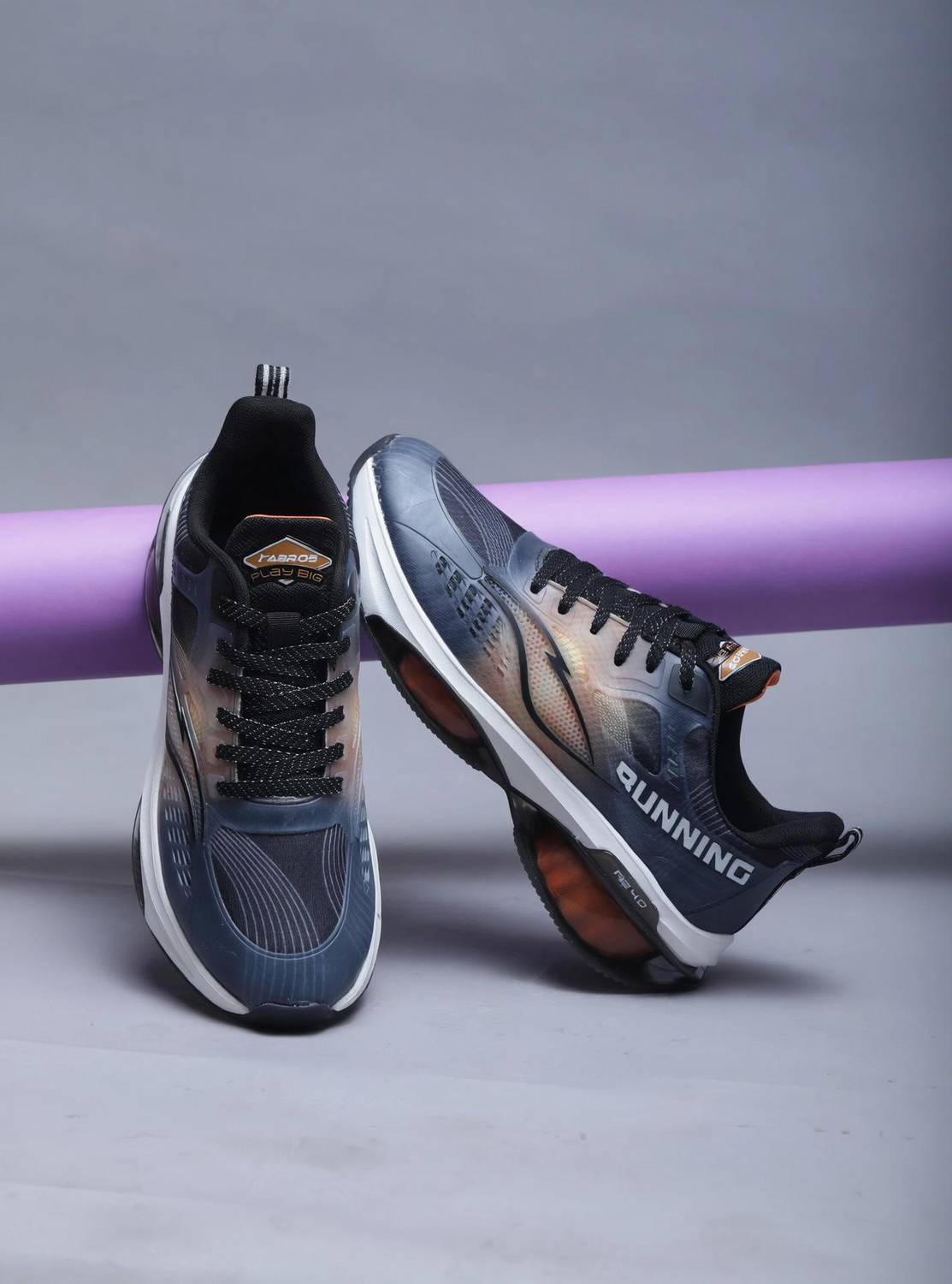 Abros TREVOR-O Running Shoes for Men, Black