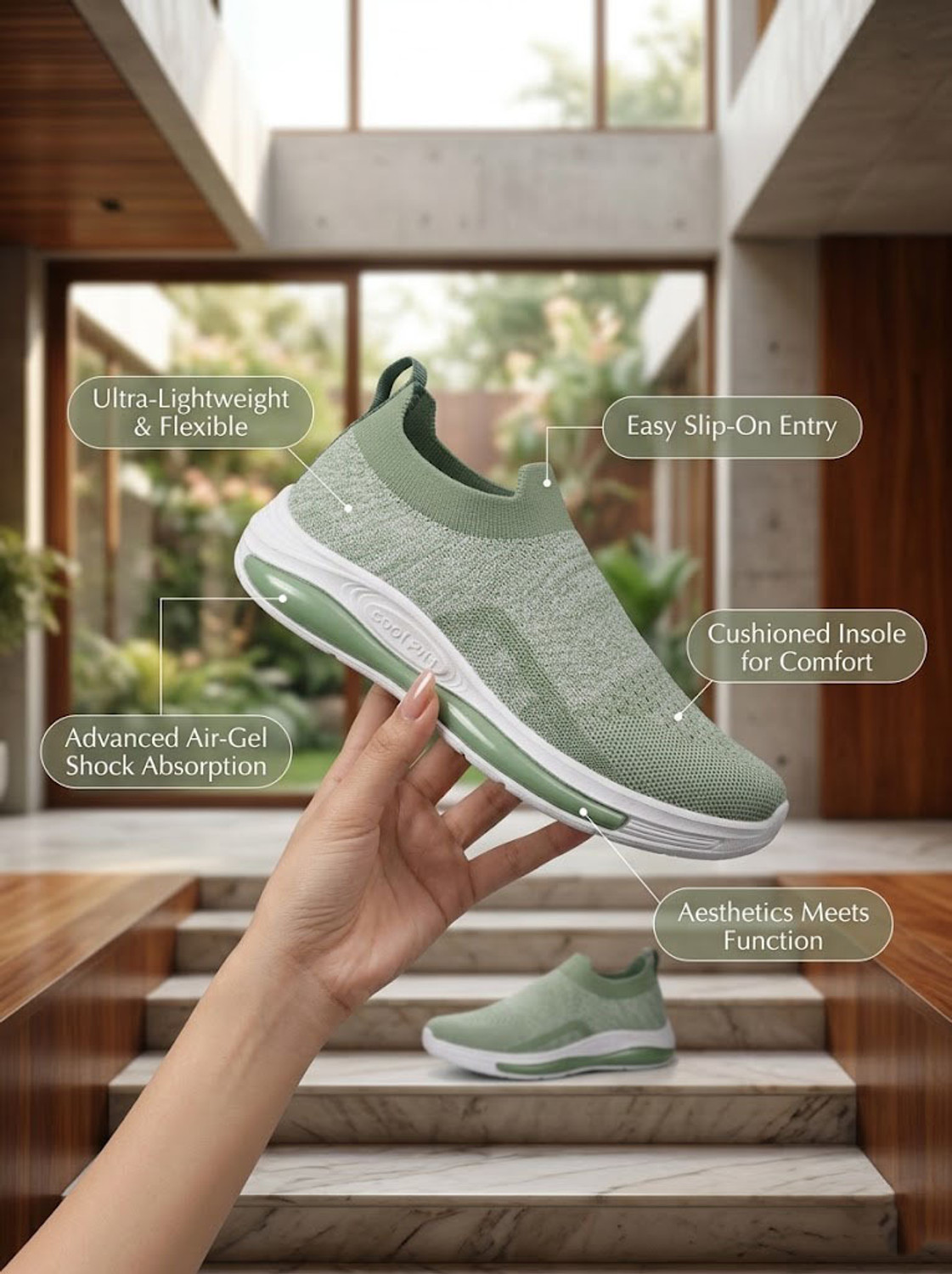 Image of Hsquare Lilly 13 Walking Shoes For Women