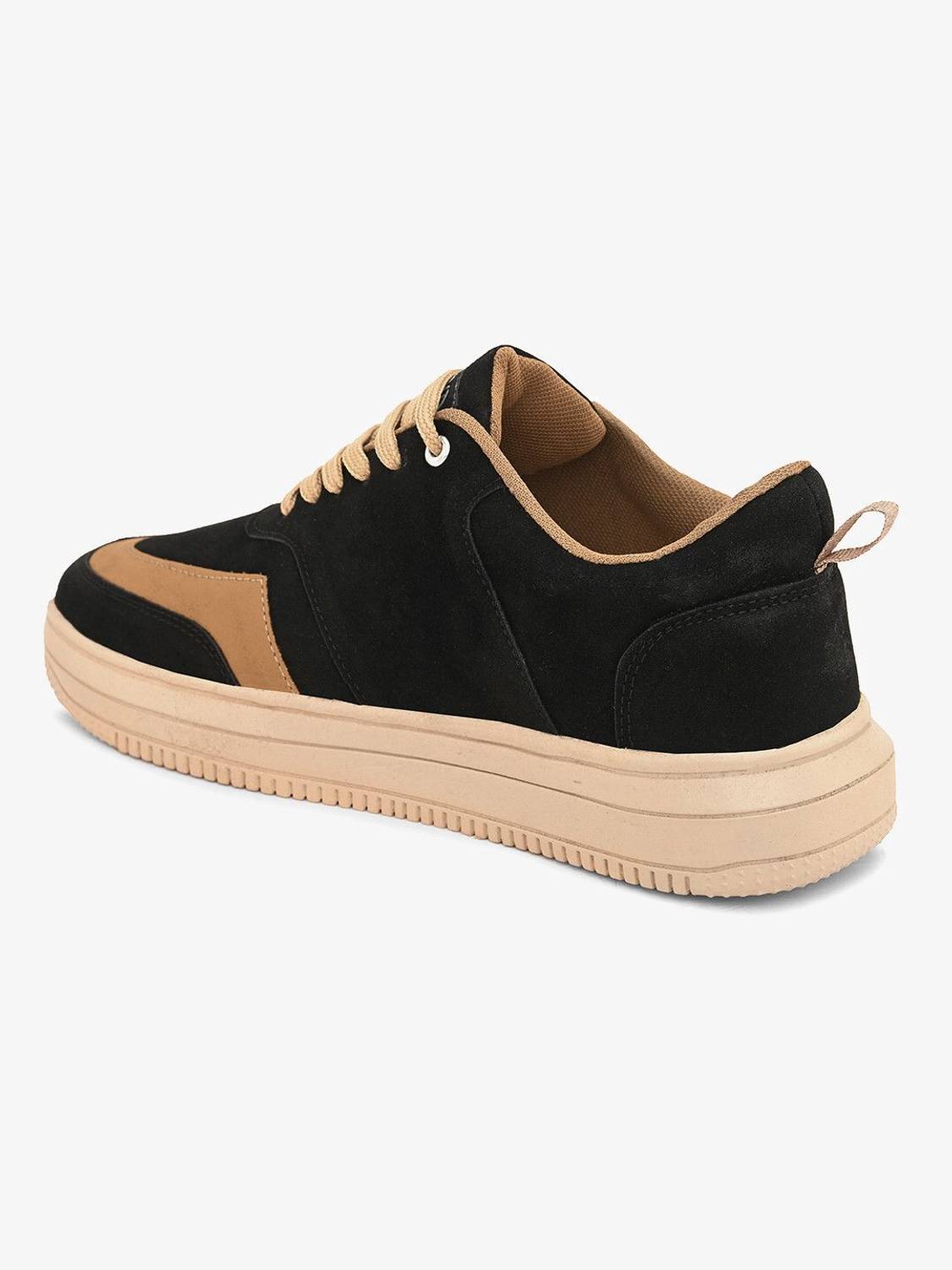 SERSI Fashion Colorblock Men's Black Sneakers - Image 5