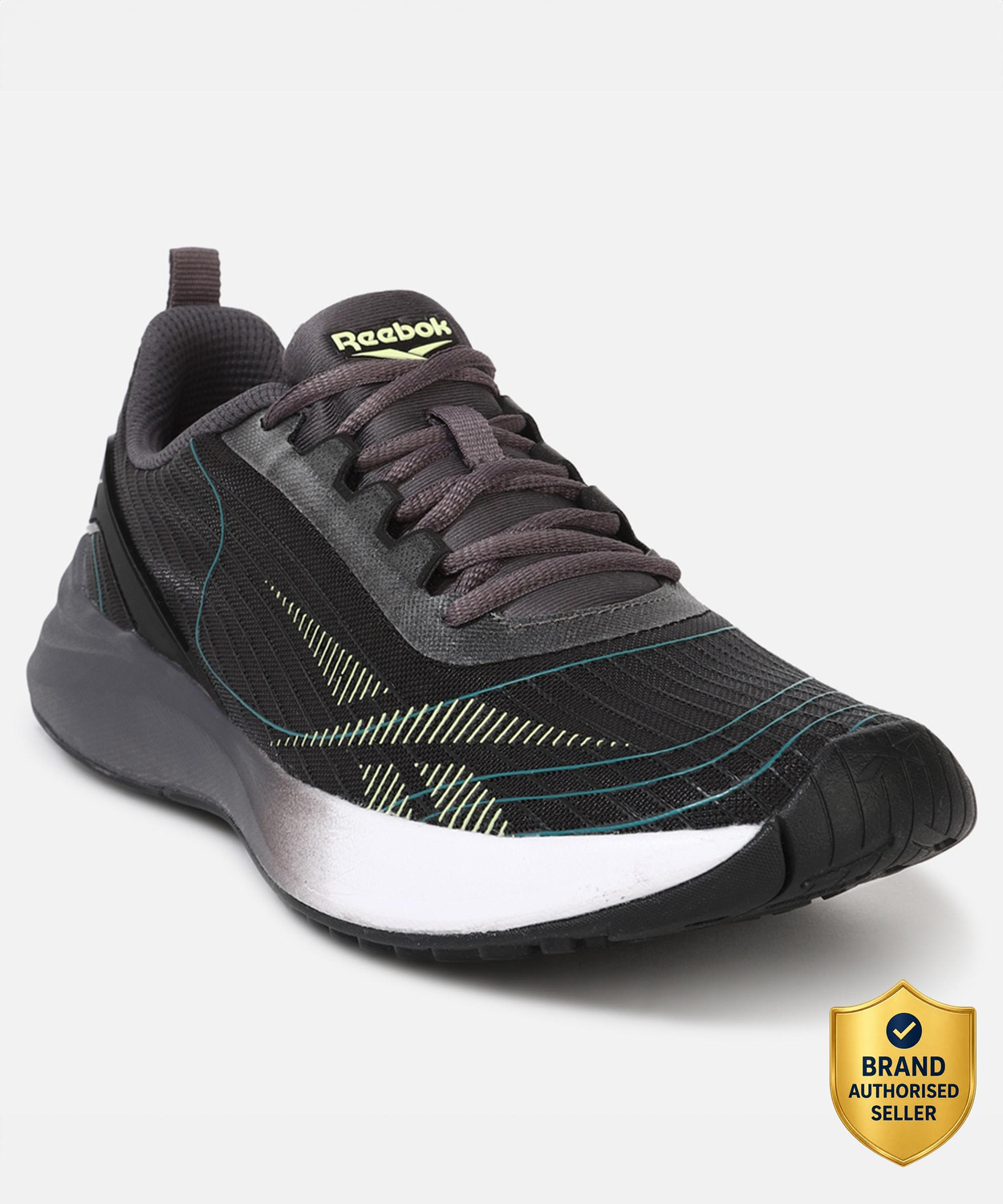 Image of REEBOK PURSUIT RUNNER M ASHGREY BLK SEAPORTT Running Shoes For Men (Grey, 10)