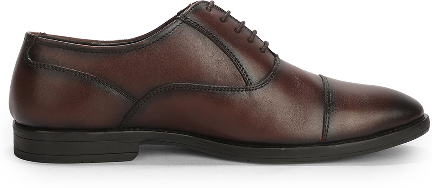 Image of Liberty Helaers JHPM-X10 Formal Comfortable | Durable Oxford For Men (Brown, 7)
