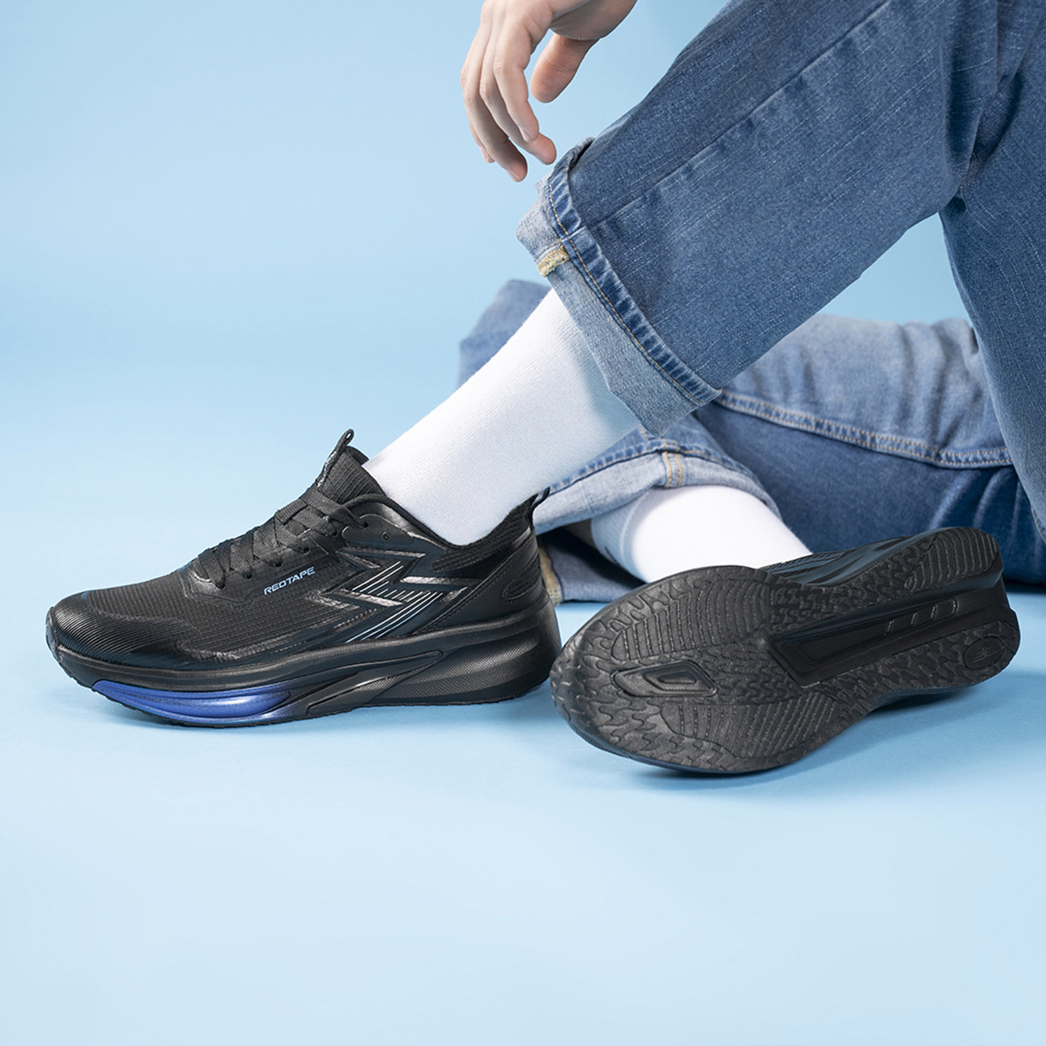 Image of RED TAPE Athleisure Shoes|Cultured Round Toe, Cushioning Technology & Smart Ventilation Walking Shoes For Men