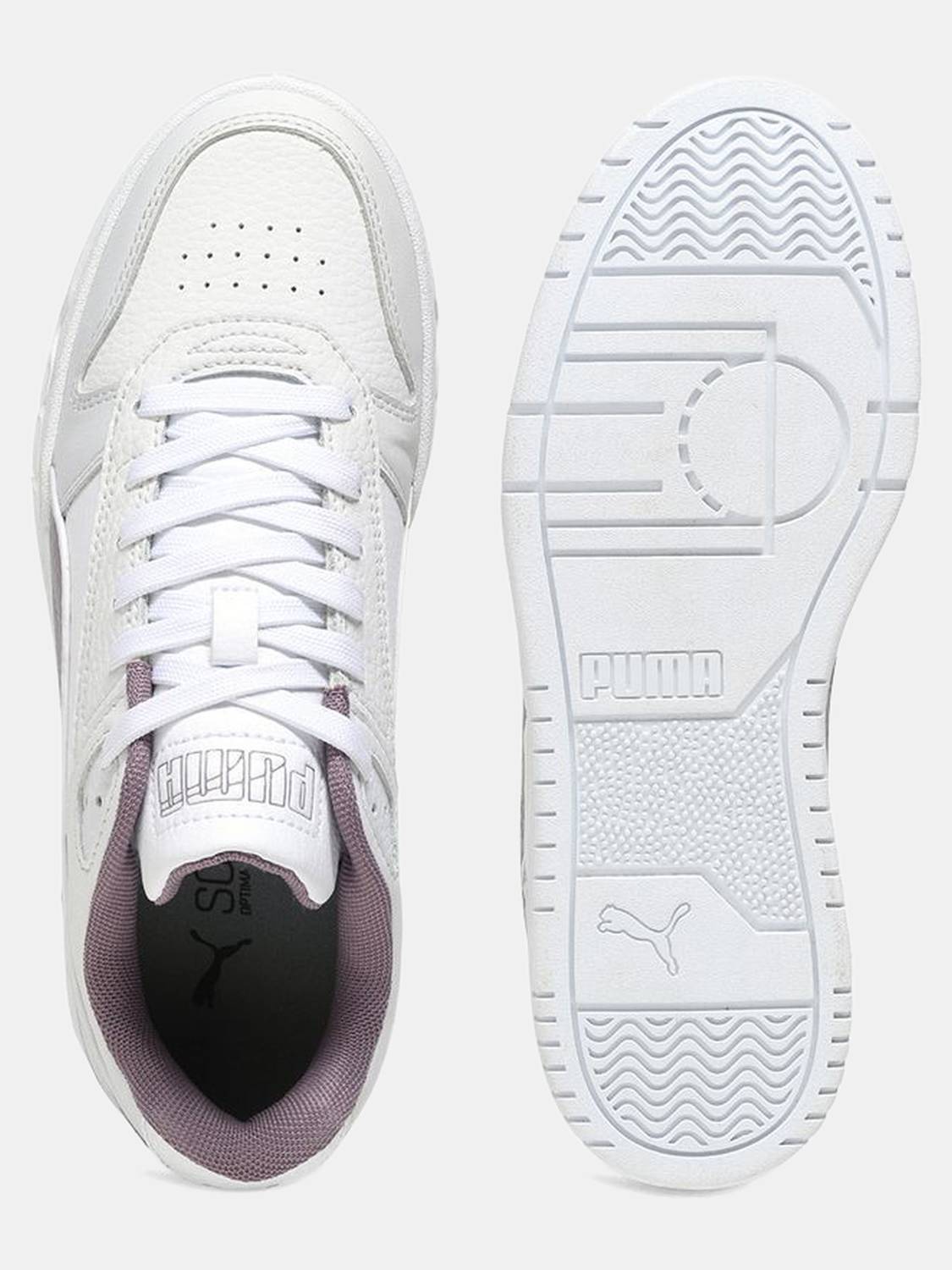 PUMA Court Shatter Low Sneakers For Men White - Image 5