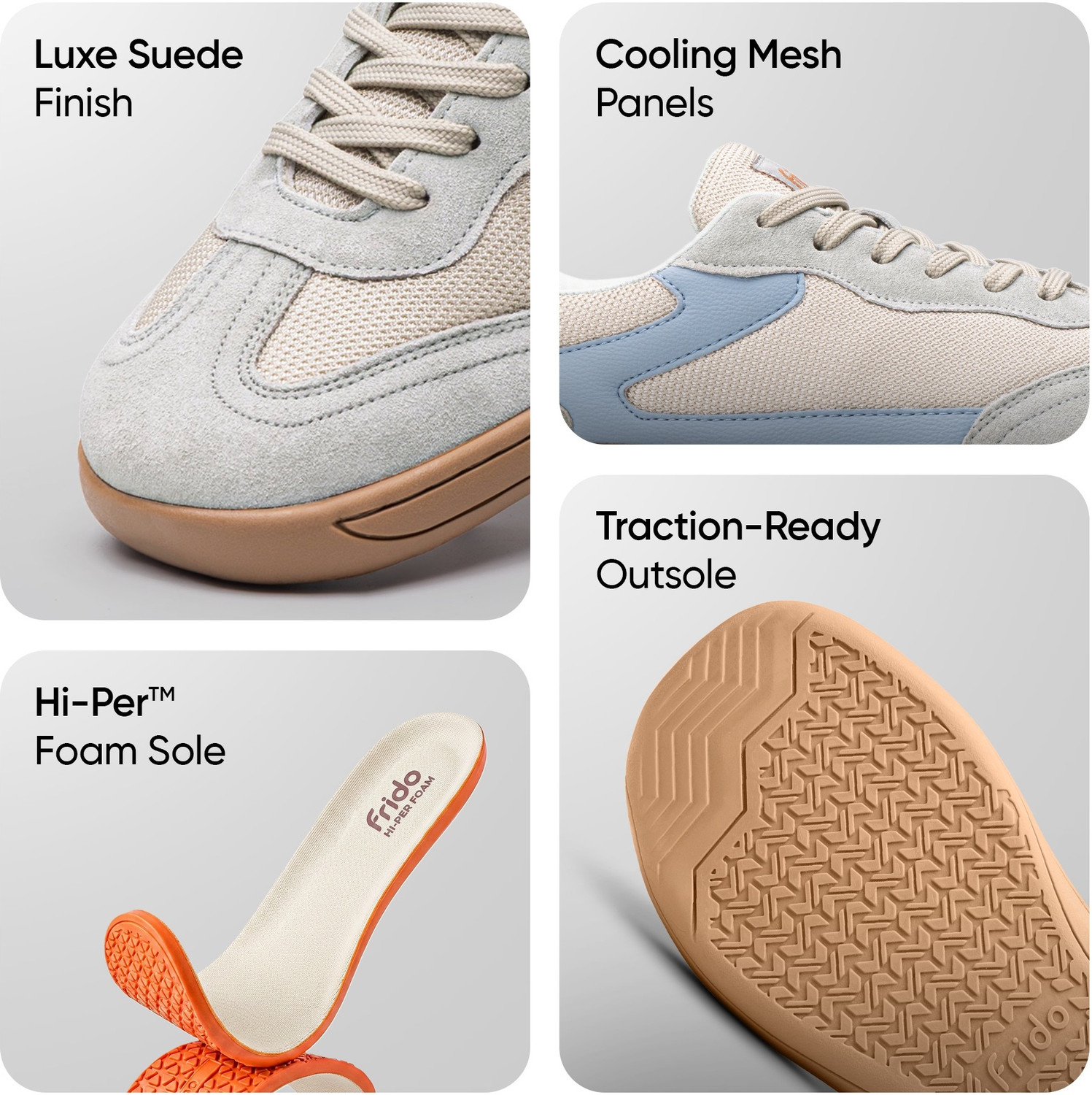 Image of Frido Active Shoes | Breathable Mesh, Cushioned Footbed & Zero-Drop Sole For Dailywear Sneakers For Men