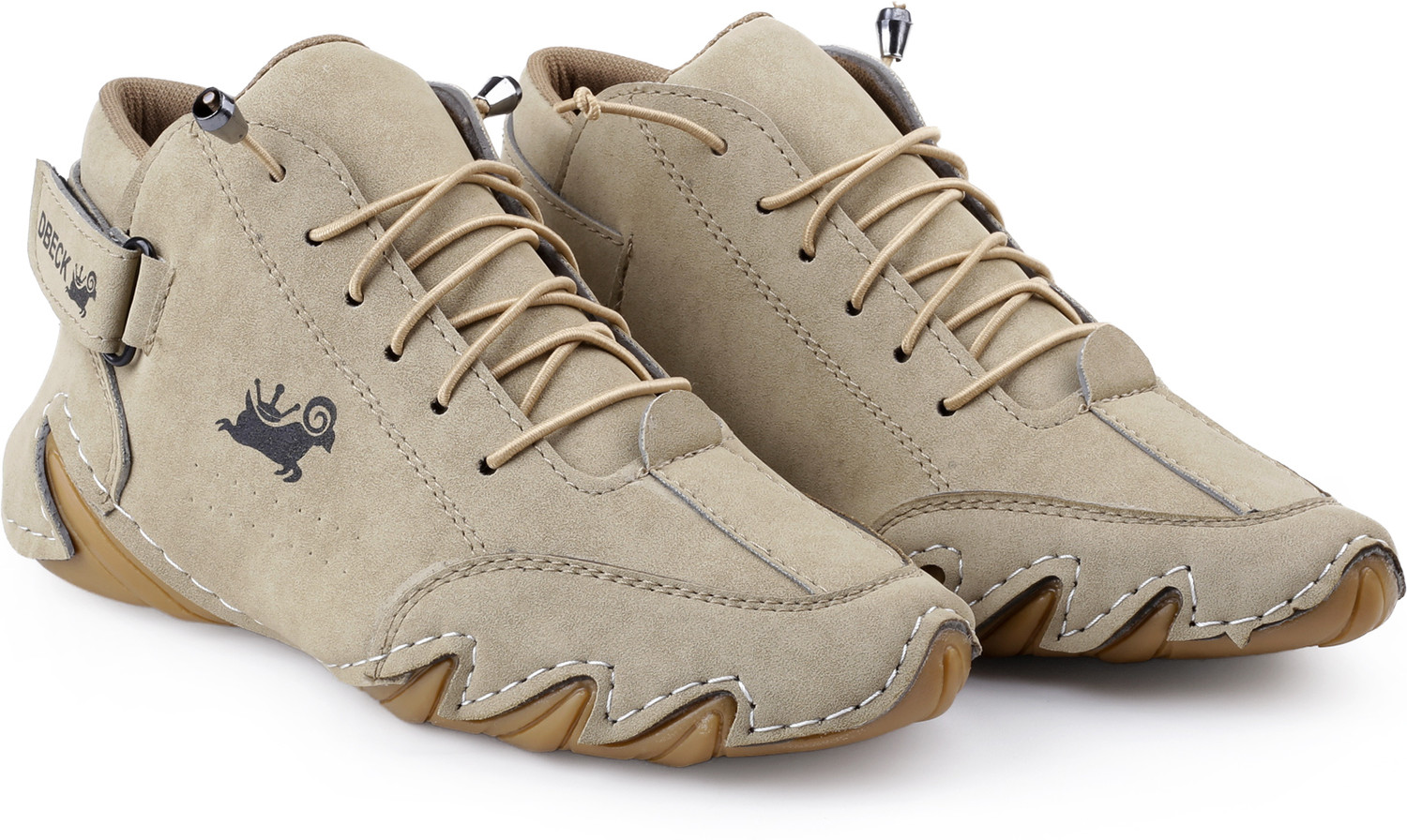 Image of 6ONE9 Men's High Ankle Casual Shoes | Lace-Up Outdoor Grip Sole Casuals For Men