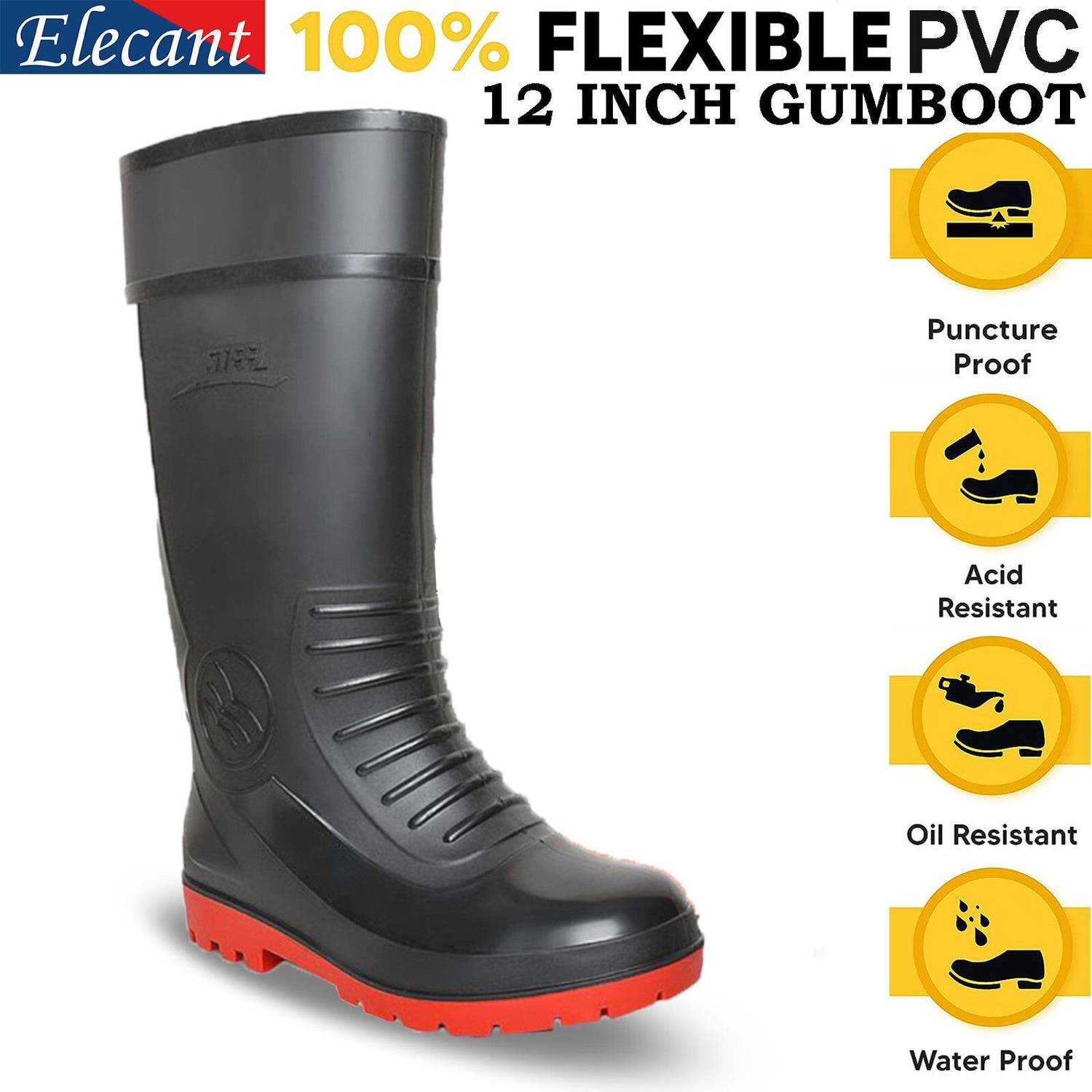 Elecant 12-inch Industrial Gumboots - Image 5