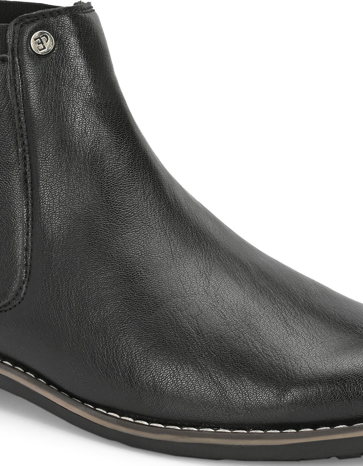 Image of EL PASO Faux Leather | Premium Black | Lightweight Comfort |Formal & Party Wear for Men Boots For Men
