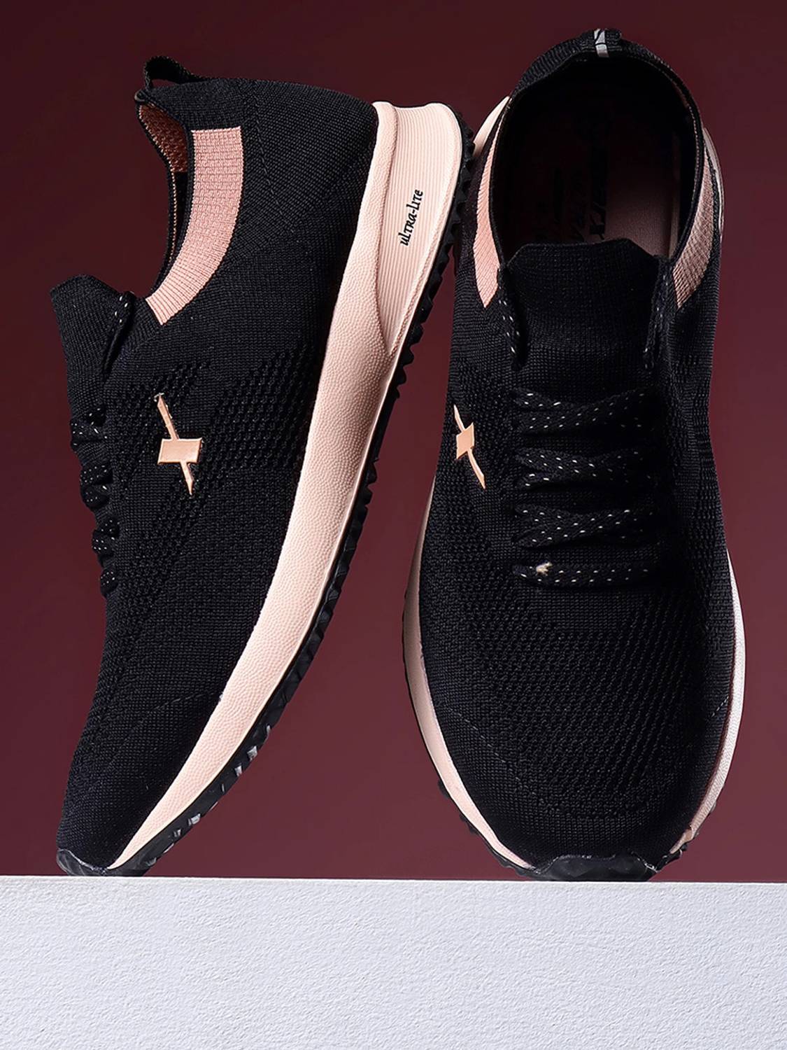 Sparx SL 167 Running Shoes For Women (Black, Black , 4)