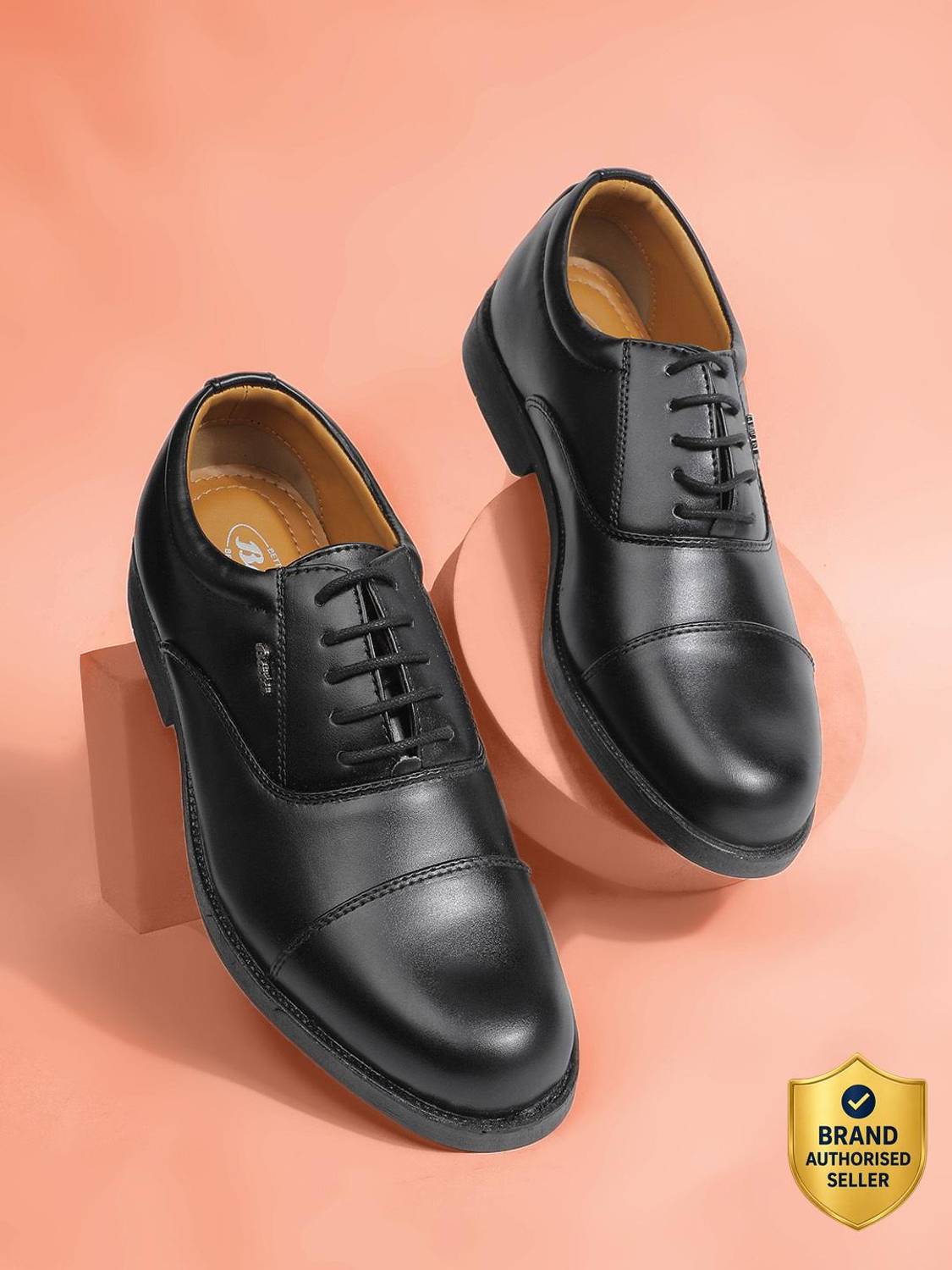 Bata Men's Black Oxford Formal Shoes - Image 1