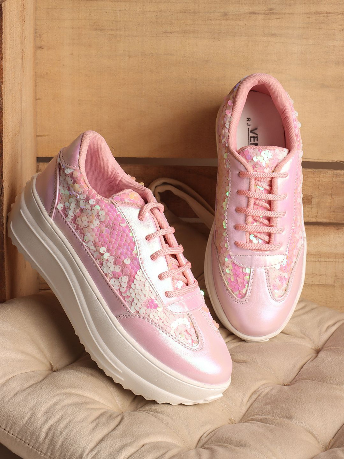 Image of VENDOZ GLITTERY PARTY WEDDING AND CASUAL WEAR Sneakers For Women