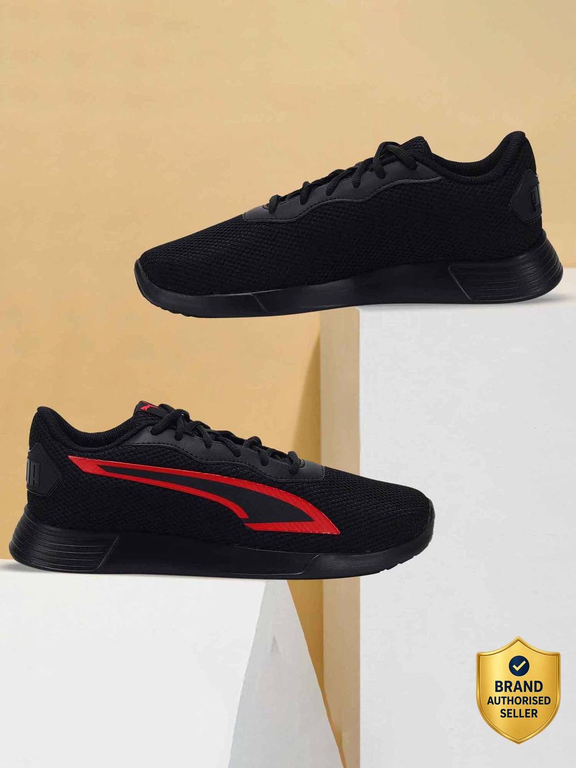 PUMA Tychonic Walking Shoes for Men, Black
