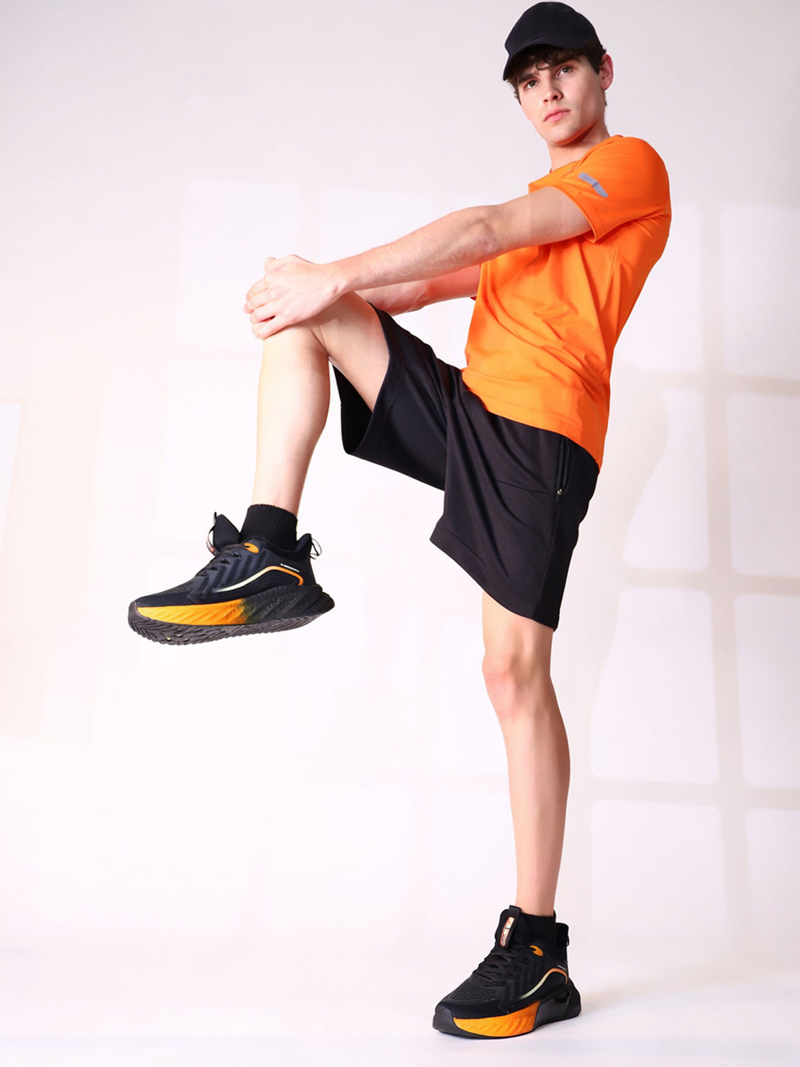 Image of action Athleo TURBO-502 Trendy Lightweight Comfortable Durable Sports Lace-Up Running Shoes For Men
