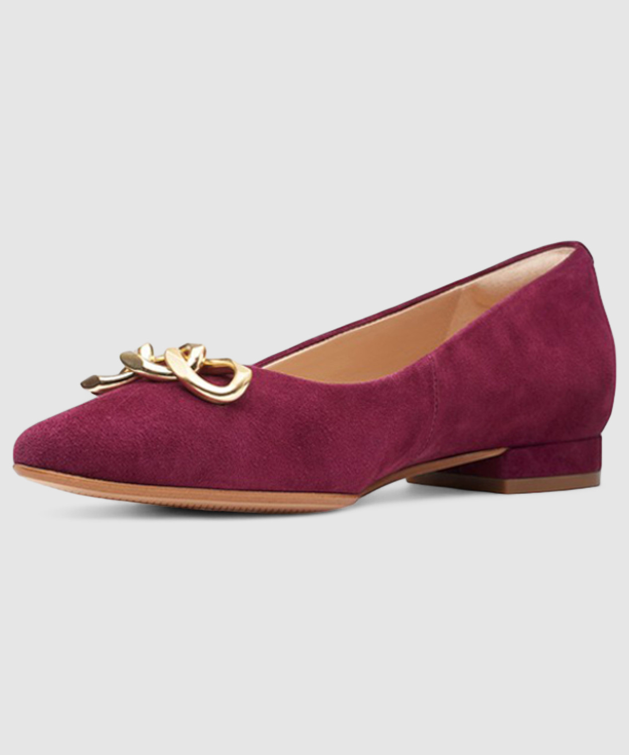 Image of CLARKS Laina15 Trim Merlot Sue Casuals For Women (Purple, 6.5)