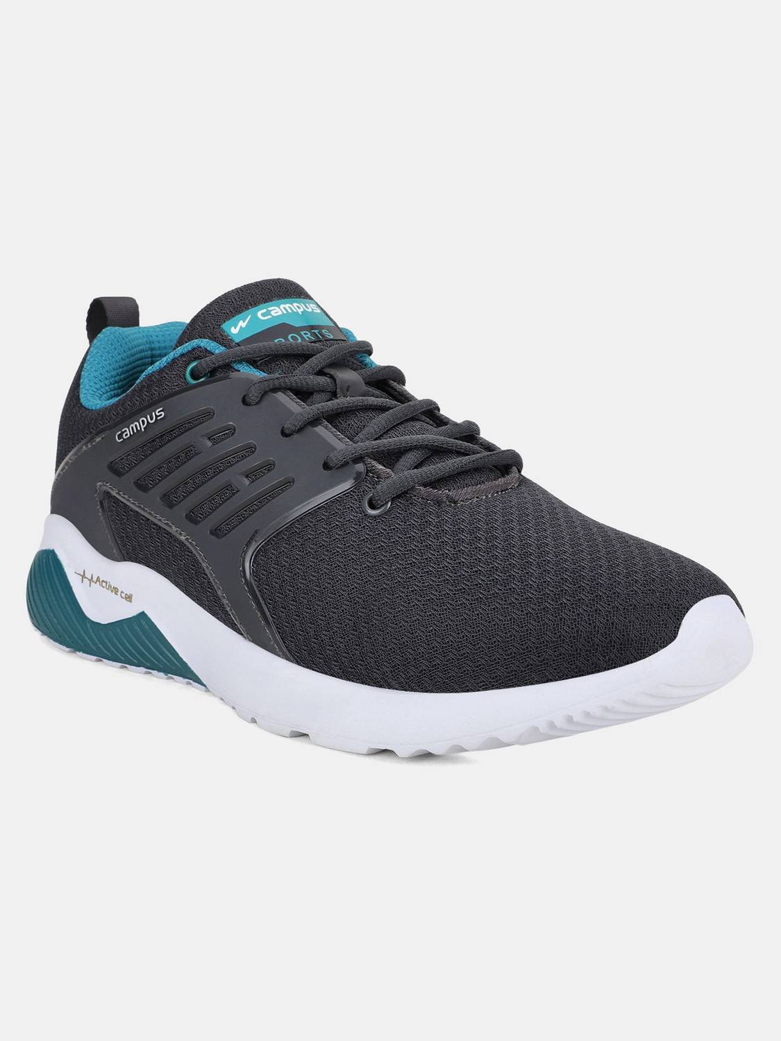 CAMPUS CRYSTA PRO Gray Running Shoes For Men - Image 3