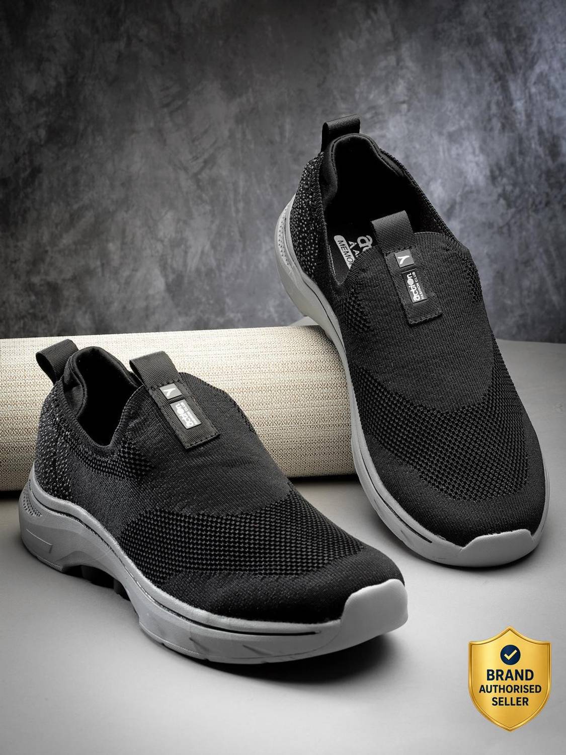 action Athleo WALKER-201 Breathable Flexible Lightweight Comfortable Sports Slip-On Running Shoes For Men