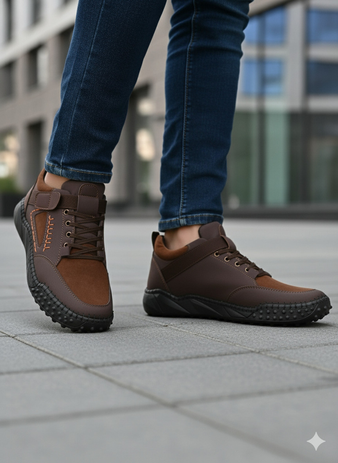 Image of JK PORT Synthetic Leather Contrast Stitch Casual Shoes Sneaker for men Casuals For Men