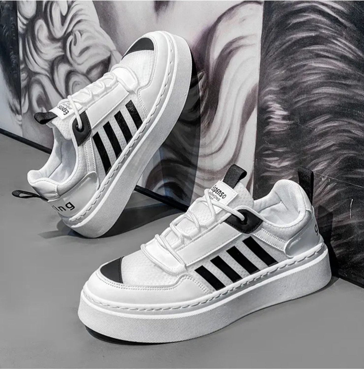 Image of YUGAL Yugal Trendy white chunky sneakers for men Sneakers For Men