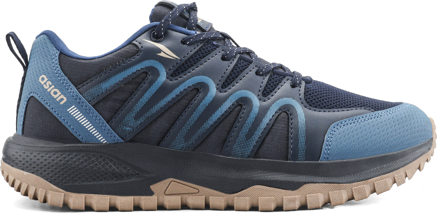 Image of asian Everest-10 Men's Trekking Shoes with Hiking Outsole for Outdoor Trail Hikes Outdoors For Men