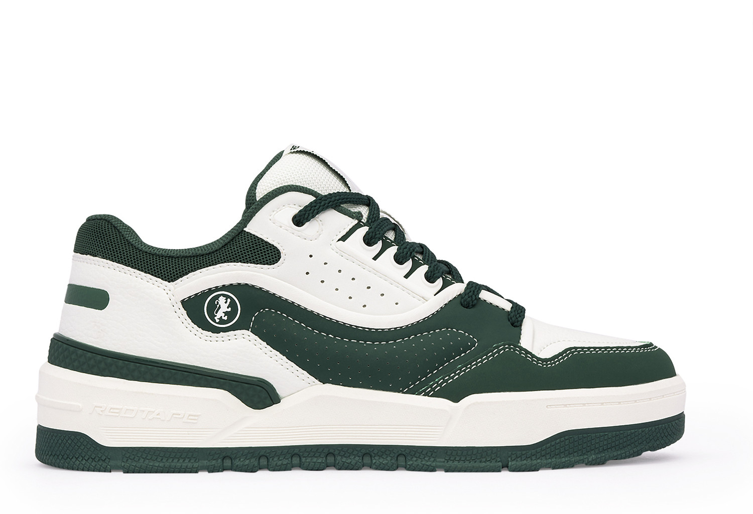 Image of RED TAPE Low Cut Green Sneakers For Men