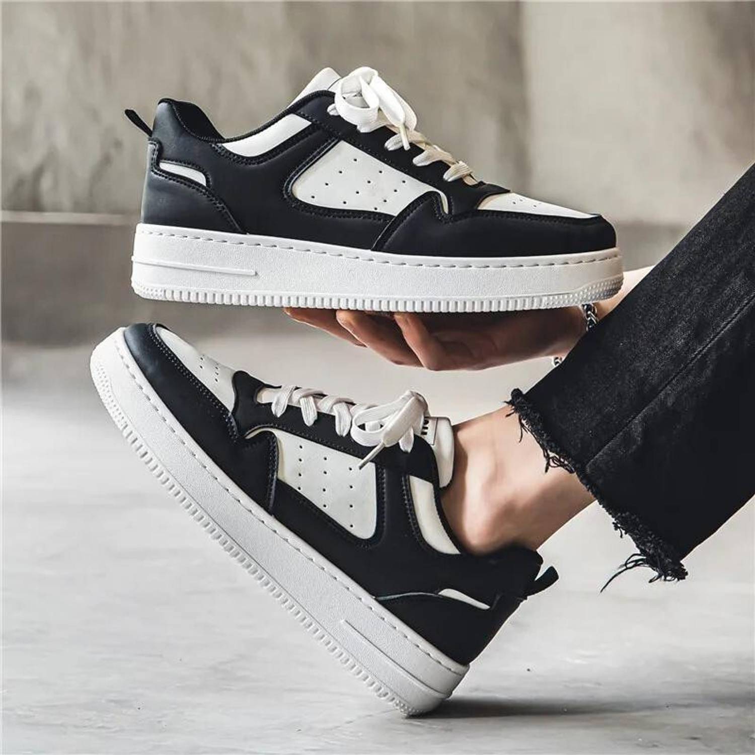 Sneakers For Men | Casual Shoes For Men | Black Trendy Sneakers For Men Sneakers For Men - Image 4
