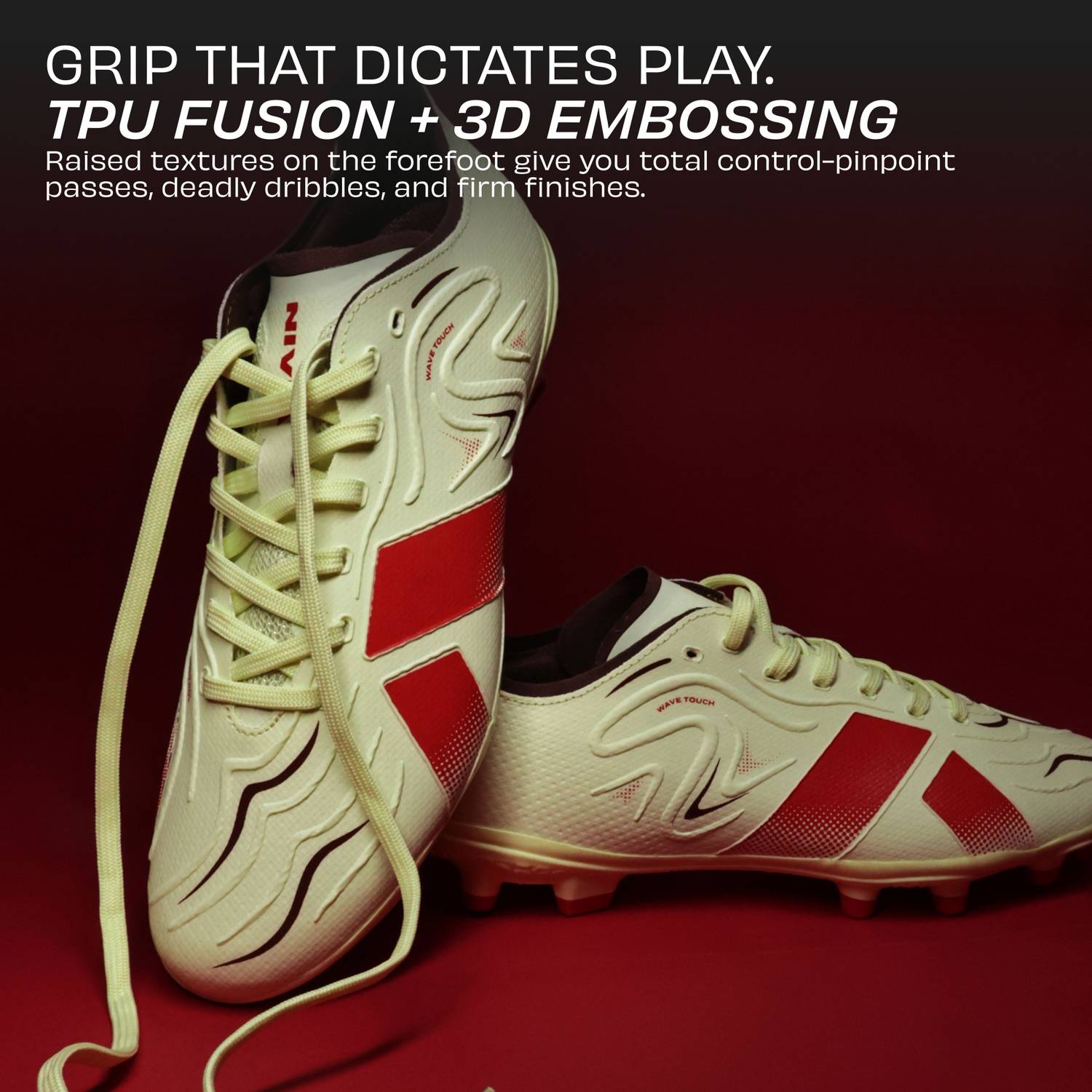 NIVIA Ashtang 3.0 Football Shoes Men Yellow - Image 3