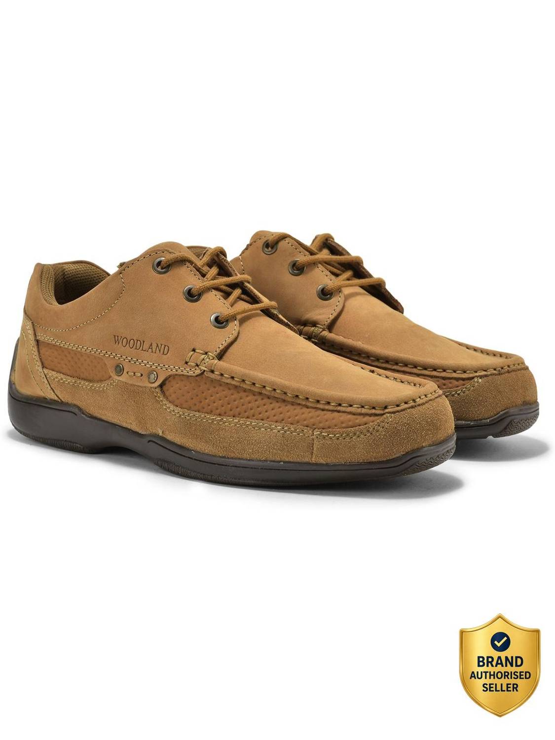 WOODLAND Men's Lace Up Casual Shoes - Image 1