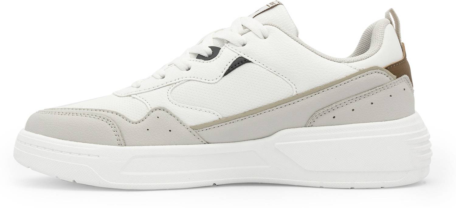 RED TAPE Men's Low Cut Sneaker in White Beige - Image 3