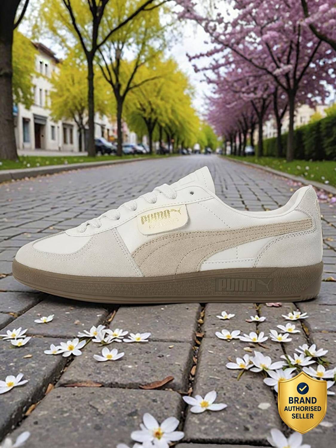 PUMA Palermo Lth Res White Men's Sneakers