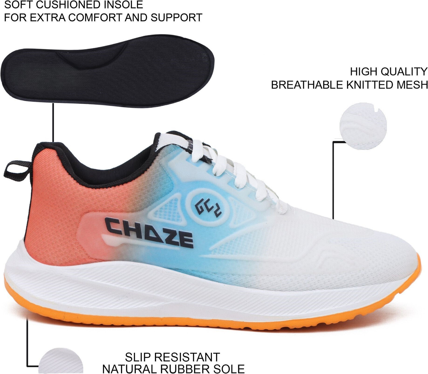 Image of flytzon Sports, Gym, Training, Running, Walking Trendy Comfortable Running Shoes For Men