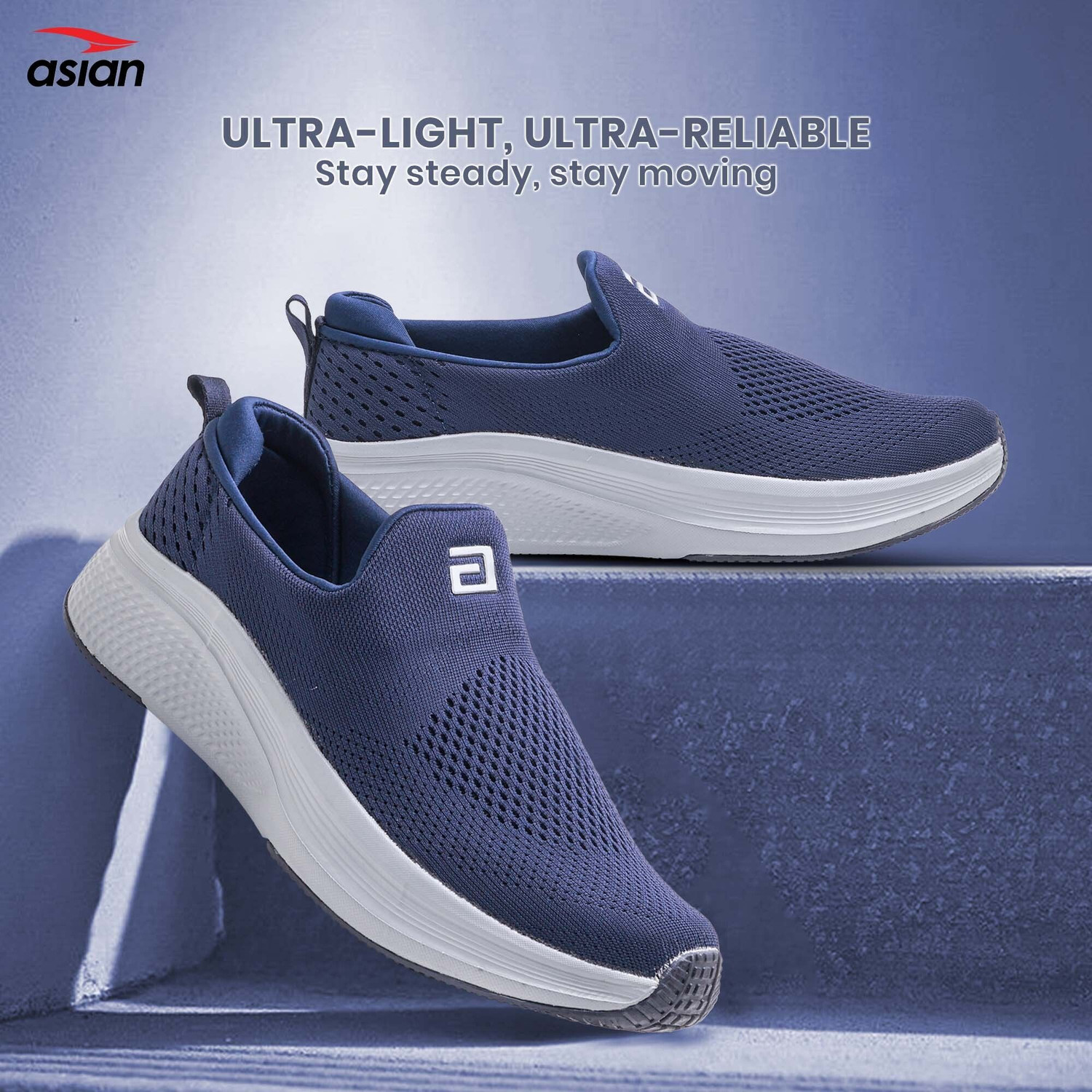 Image of asian Wonderwalk Pro-12 Men's Walking Shoes | Stylish Slip-On Comfortable Sneakers Mocassin For Men