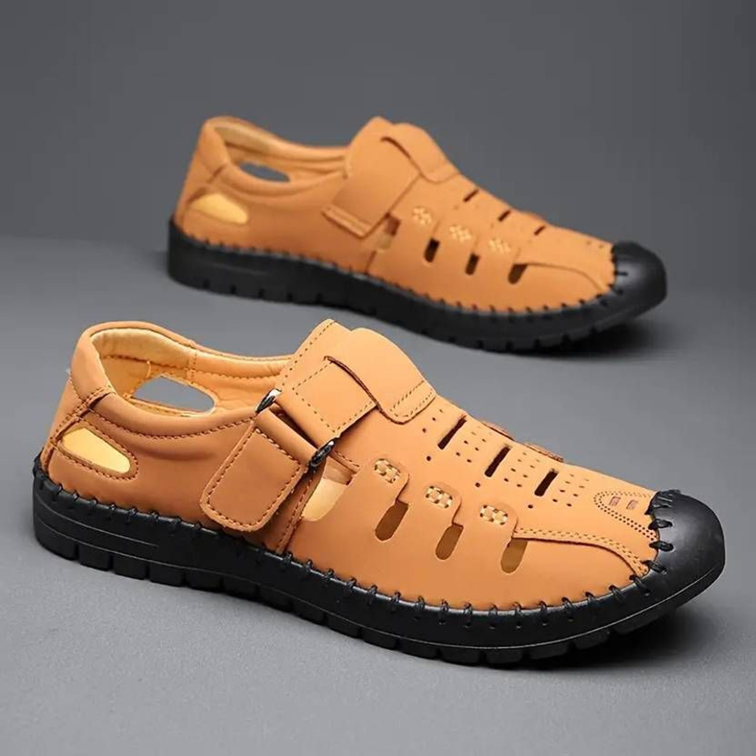 Image of RANZAG Men Sandal (Tan, 9)
