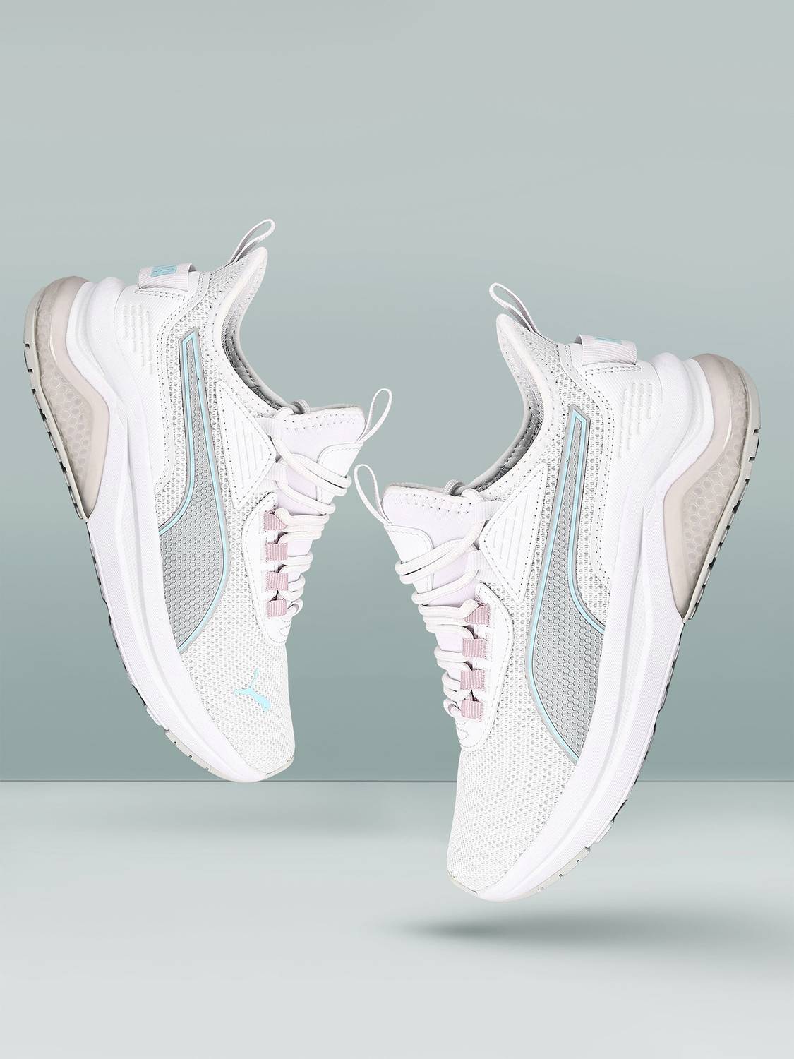 PUMA Amplifier Wns Running Shoes For Women (White , 6)