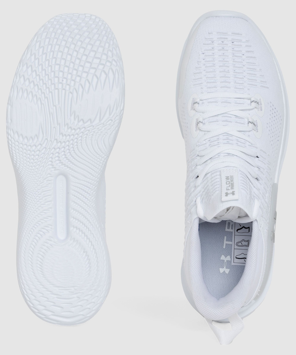 under armour all white basketball shoes