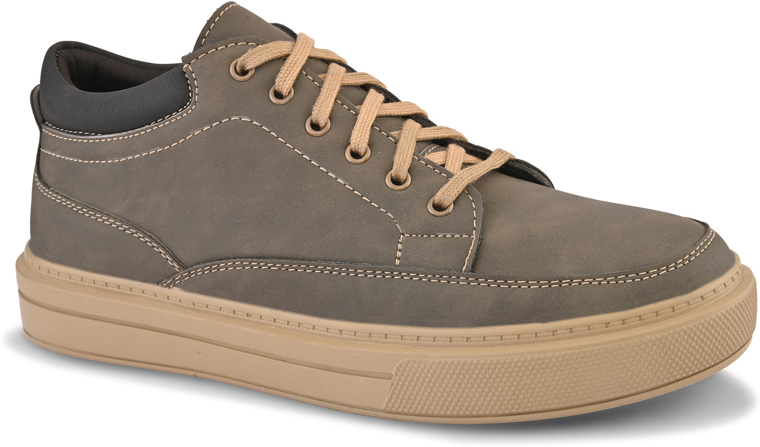 Image of Roadster Men olive solid comfortable synthetic leather lace up high top casual ankle boo Boots For Men