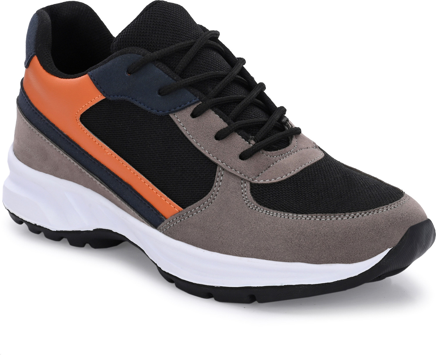 Image of Roadster Men Grey Black Running Training Lightweight Sports Shoes Running Shoes For Men